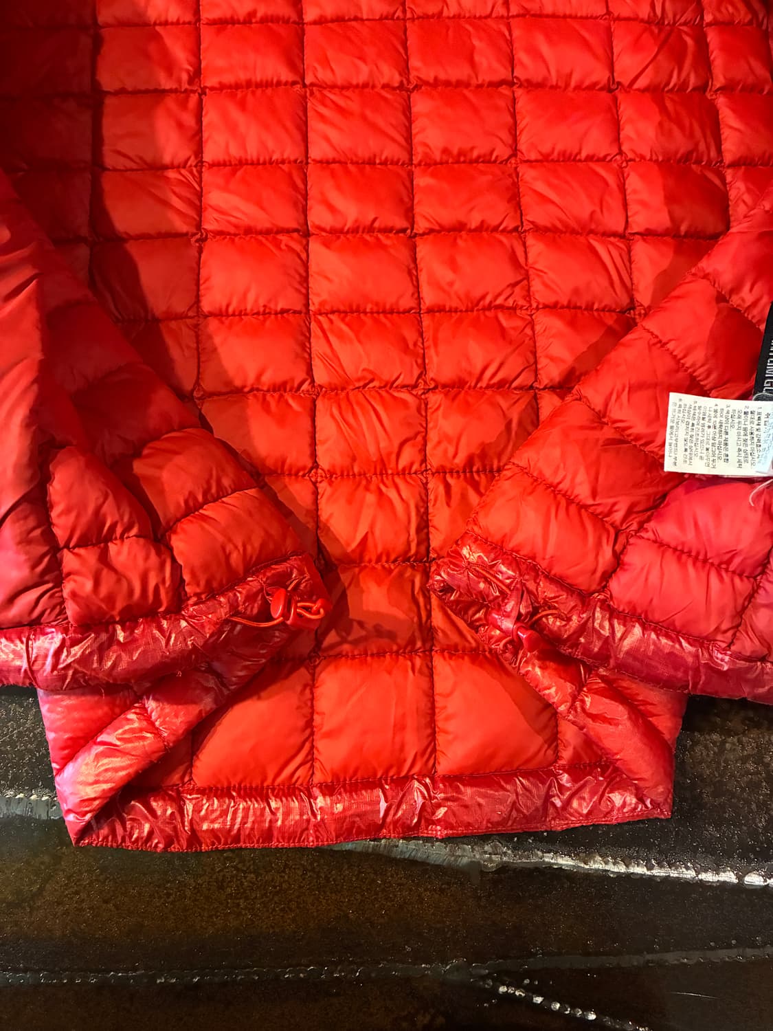 100) 노스페이스 퀼팅 패딩 레드 미노이 상품이미지5