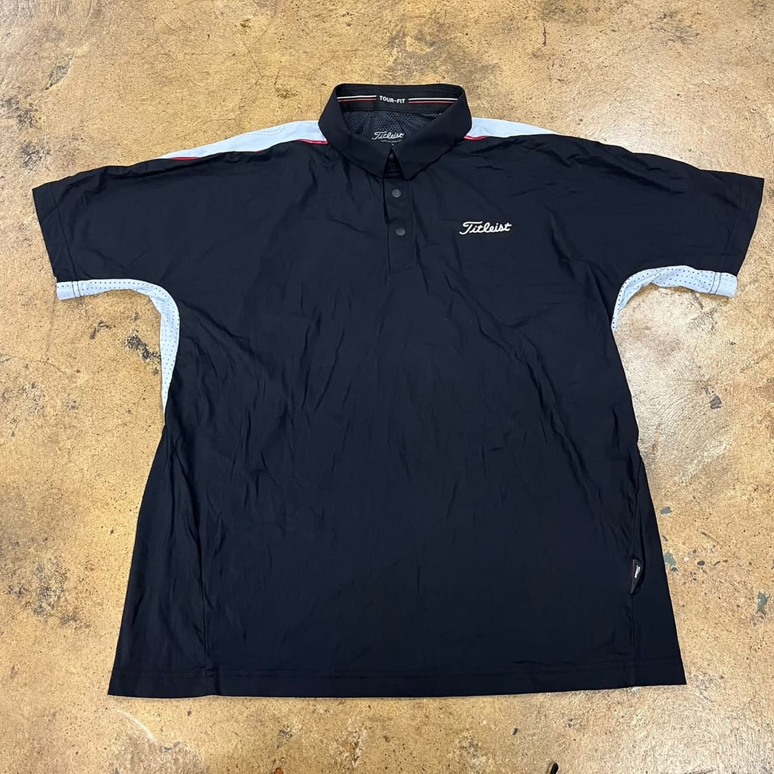 [정품/XL] 타이틀리스트 투어핏 반팔 골프 티셔츠 블랙 b14 상품이미지2