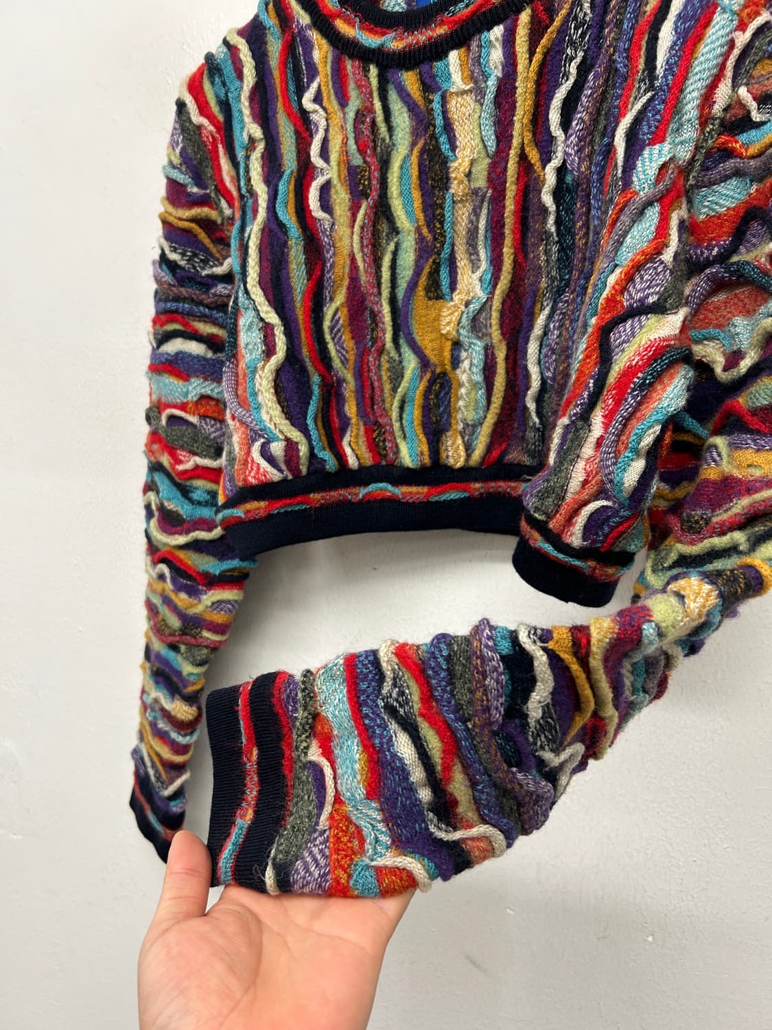 Limnos Australia 림노스 멀티컬러 케이블 크롭 니트 상품이미지3