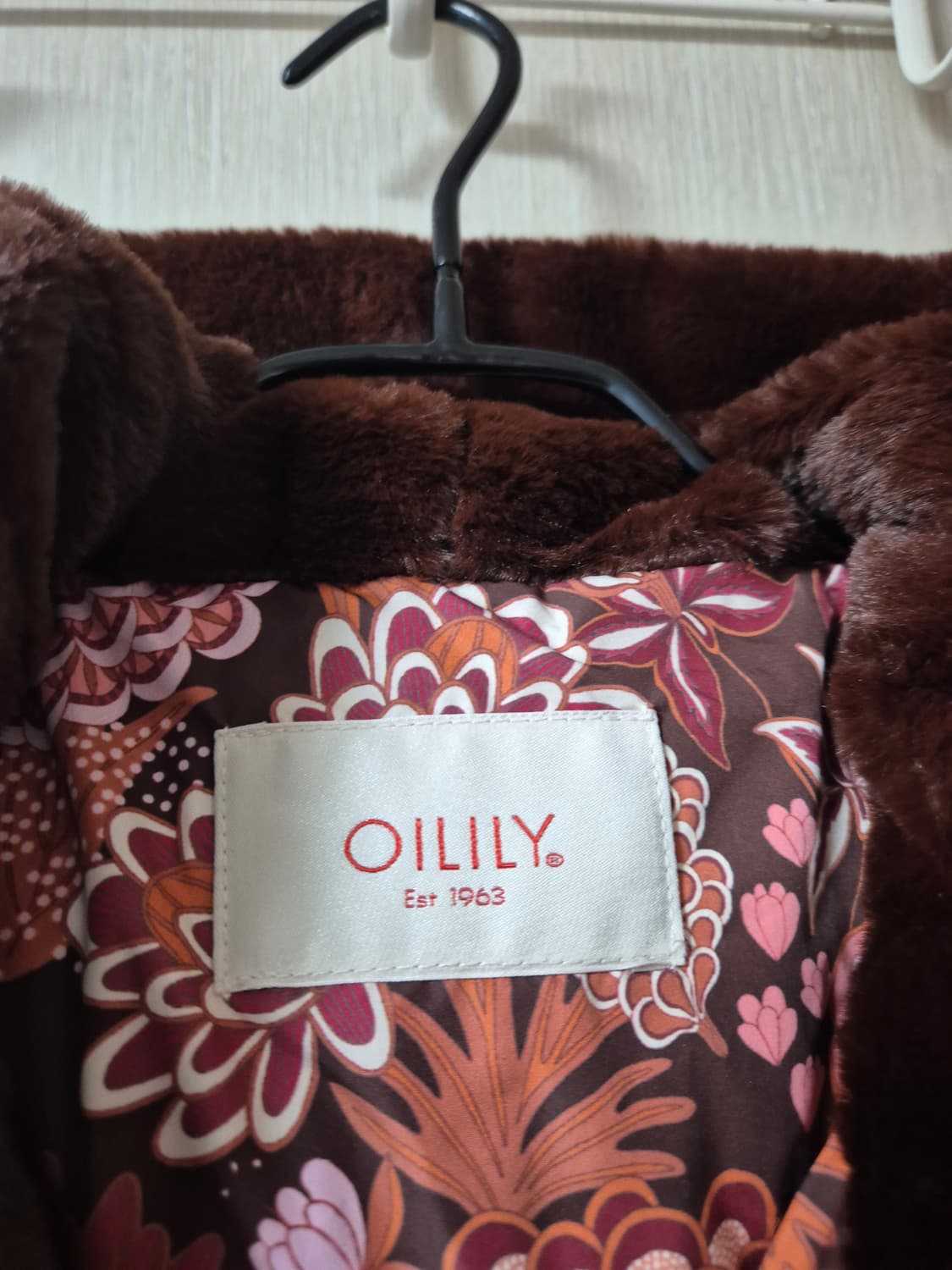 오일릴리 플라워 덕다운 패딩 코트 롱패딩 42 상품이미지4