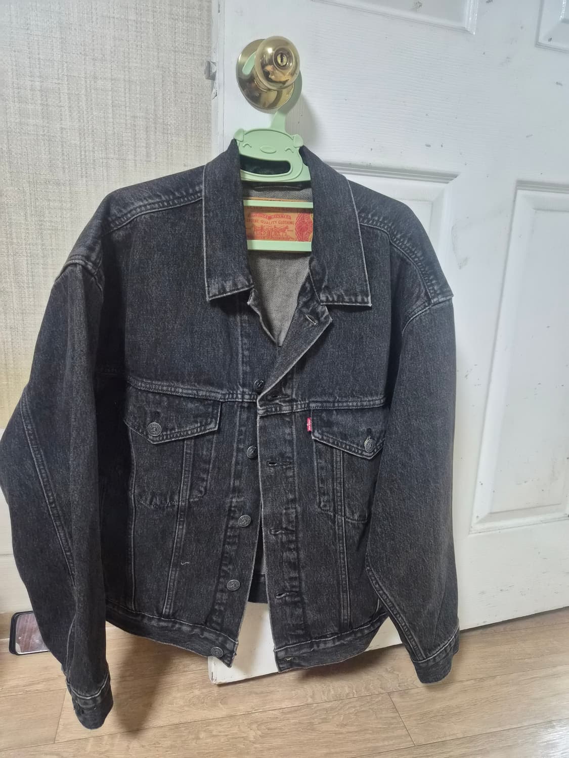 리바이스 조던 블랙 데님 트러커 자켓 M사이즈 상품이미지1