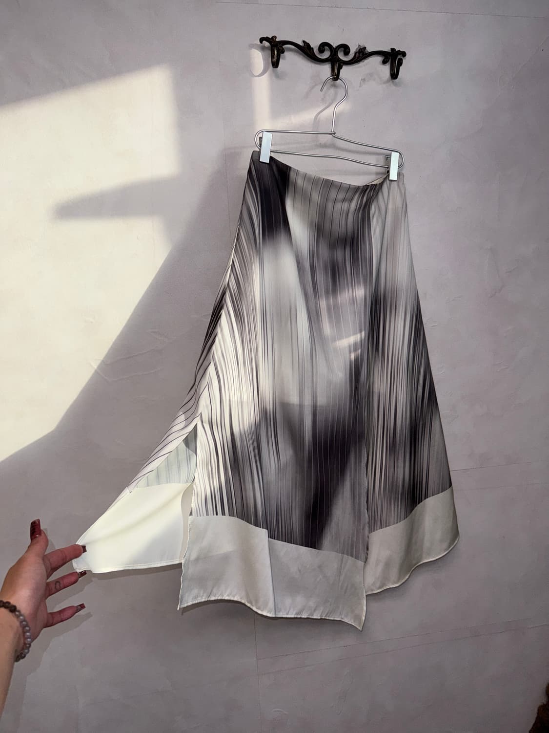 Low Classic gradient pleats printing sk 상품이미지2