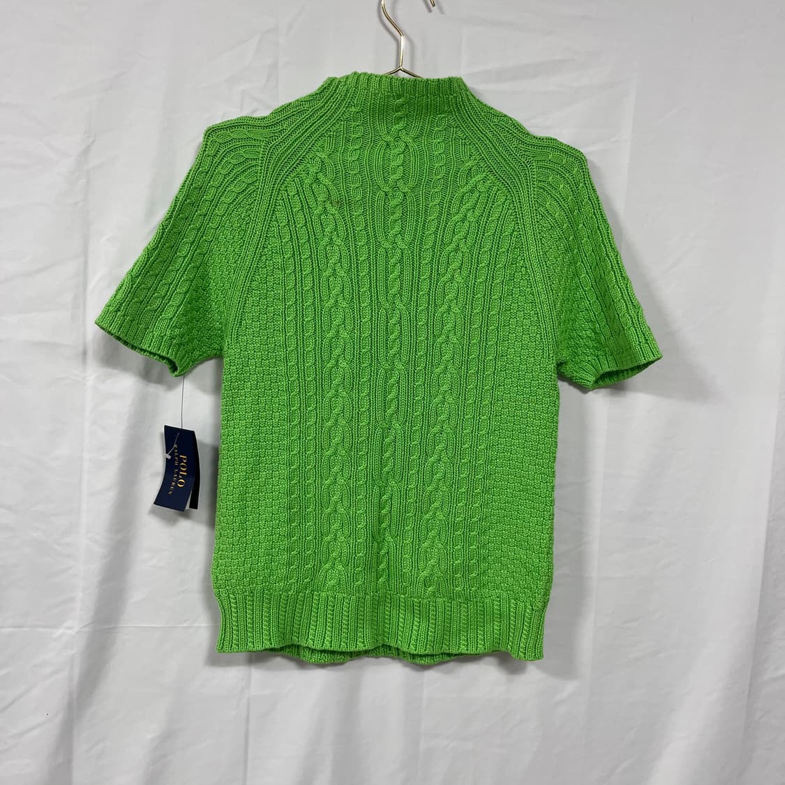 폴로랄프로렌 견 혼방 반팔 케이블 니트 (새상품) 상품이미지2