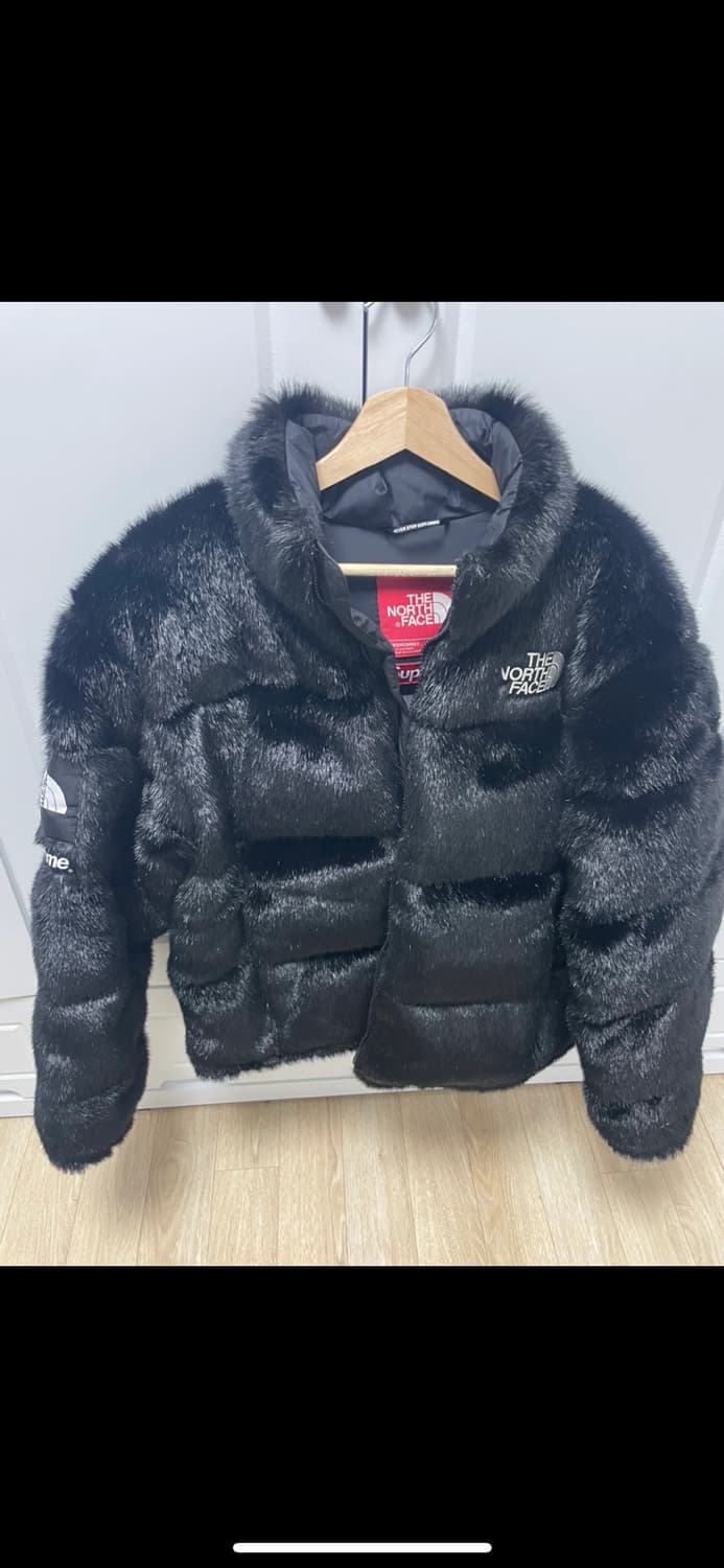 [M] 슈프림x노스페이스 퍼눕시 블랙 상품이미지1