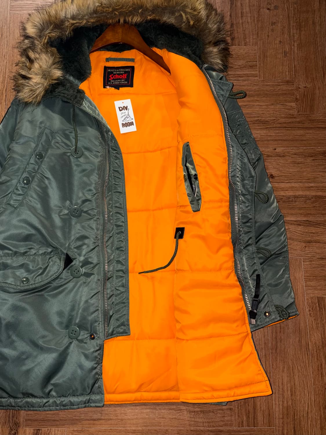 쇼트 밀리터리 N-3B 야상패딩 상품이미지8