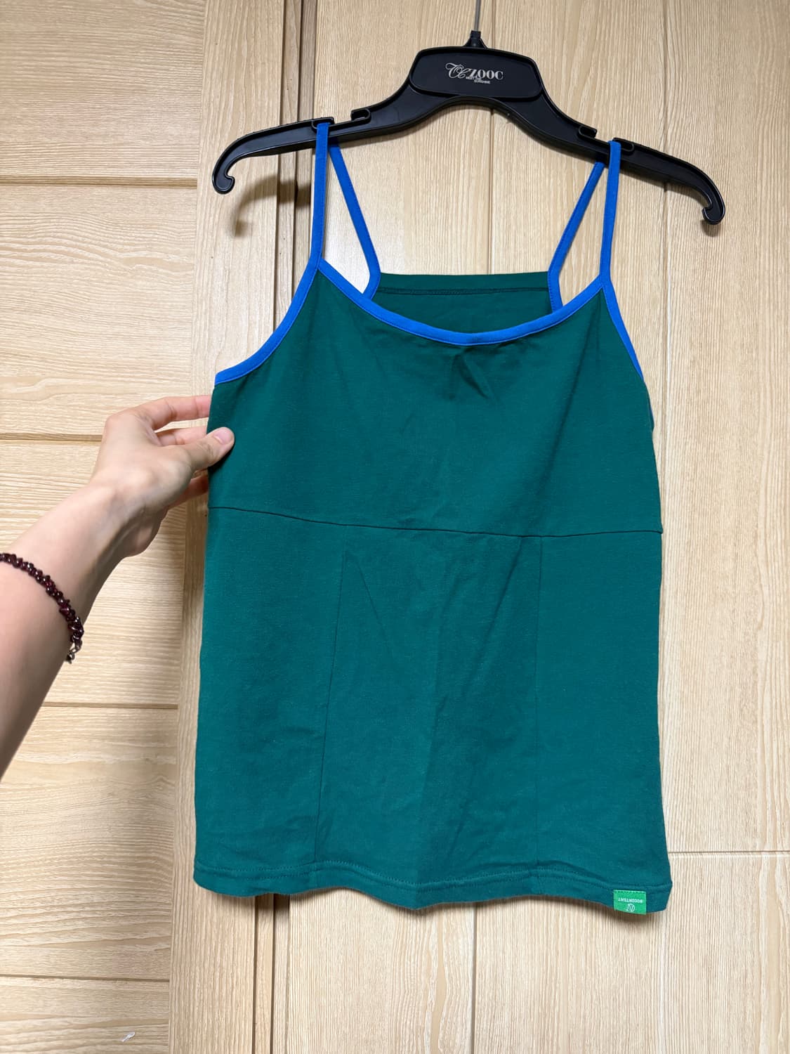 노컨텐츠 color block sleeveless green 상품이미지4
