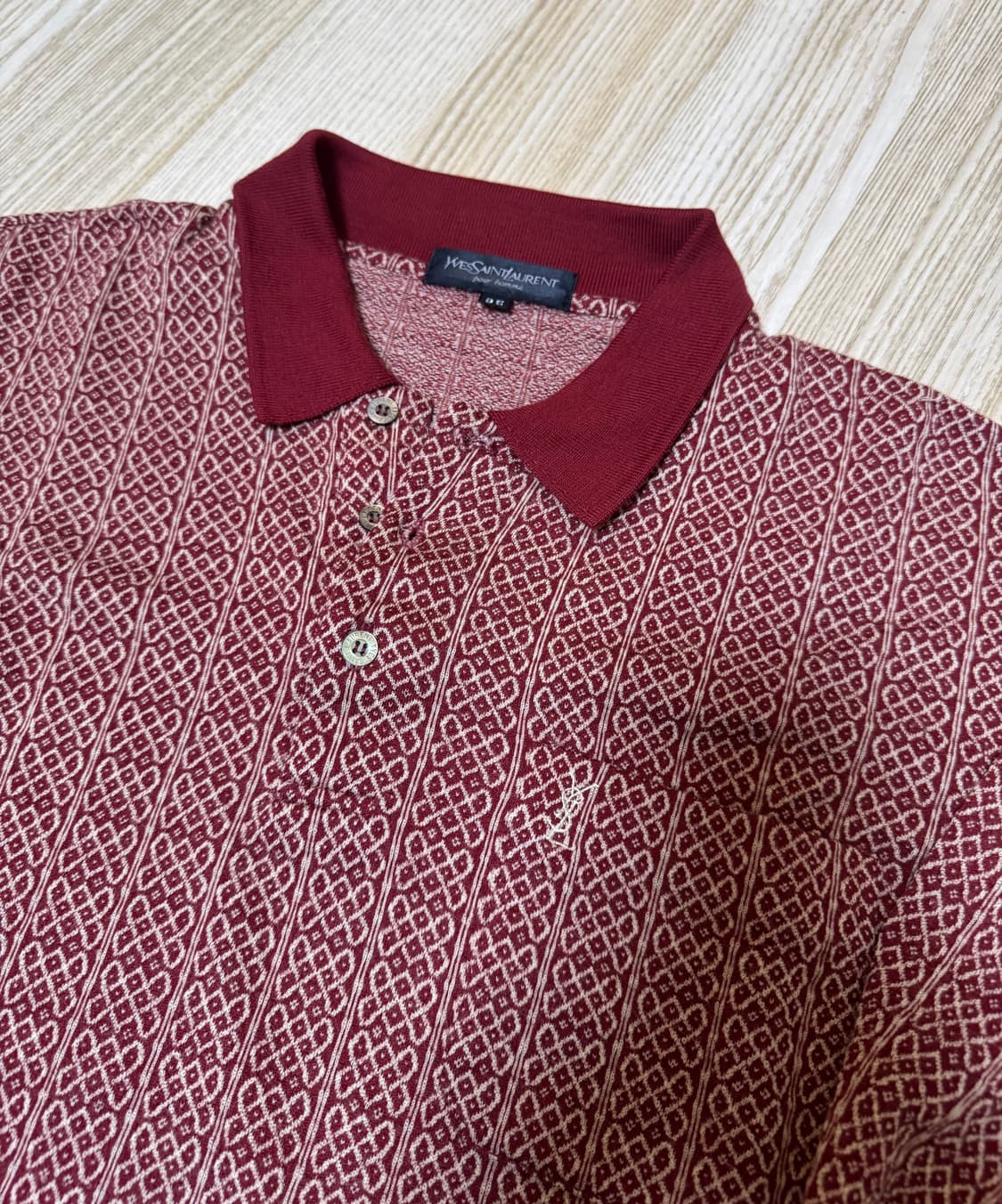 YSL 입생로랑 빈티지 레드 니트 상품이미지2