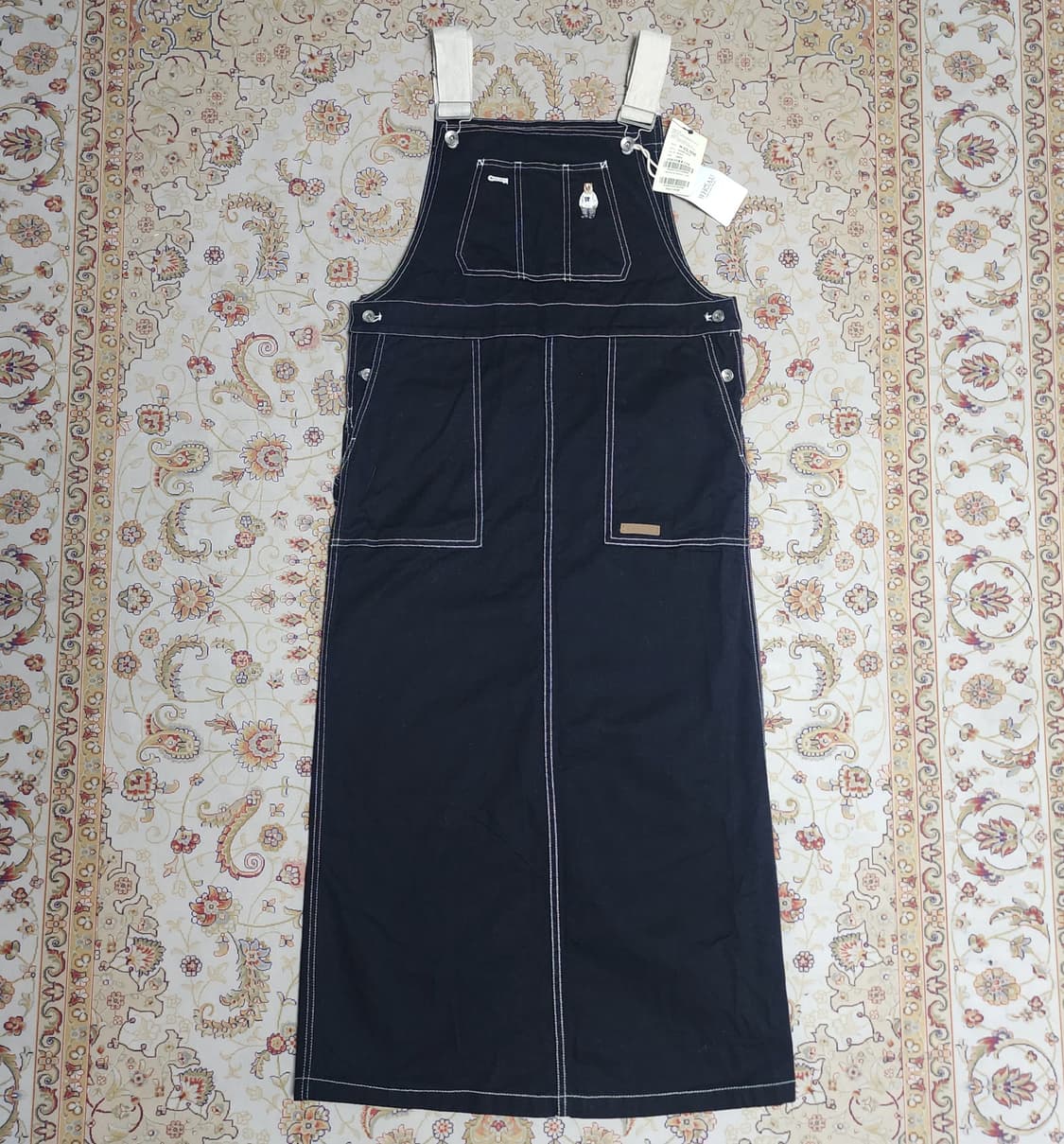 새상품) 후아유 코튼 멜빵 롱스커트
Free 상품이미지1