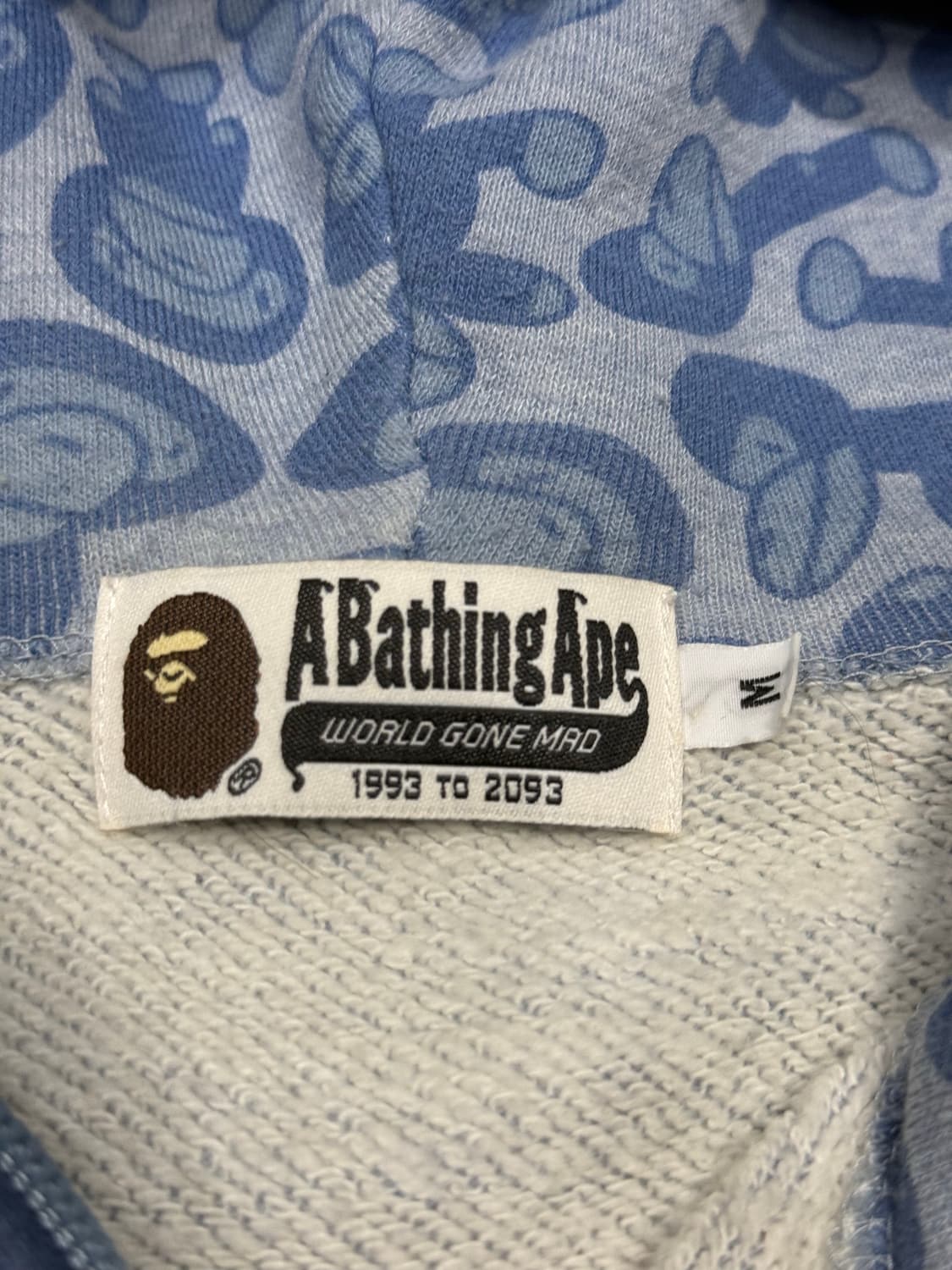 2011 베이프 베이비 마일로 페이즐리 패턴 후드 집업 자켓 상품이미지3