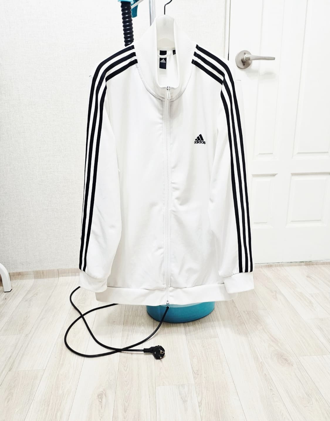 (115~120)4XL☆초대장급☆아디다스 에센셜 3st [흰검]트랙탑져지 상품이미지1