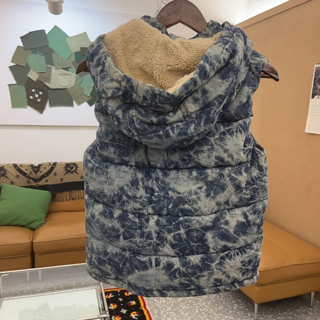 ASK 그런지 아메카지 타이다이 워싱 패딩 조끼 S C08503 상품이미지4