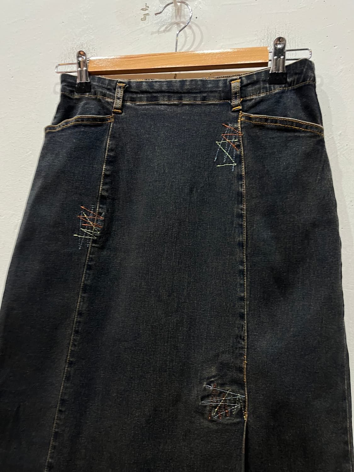 CA CEST CA JPN 스티치 롱스커트 치마  상품이미지3