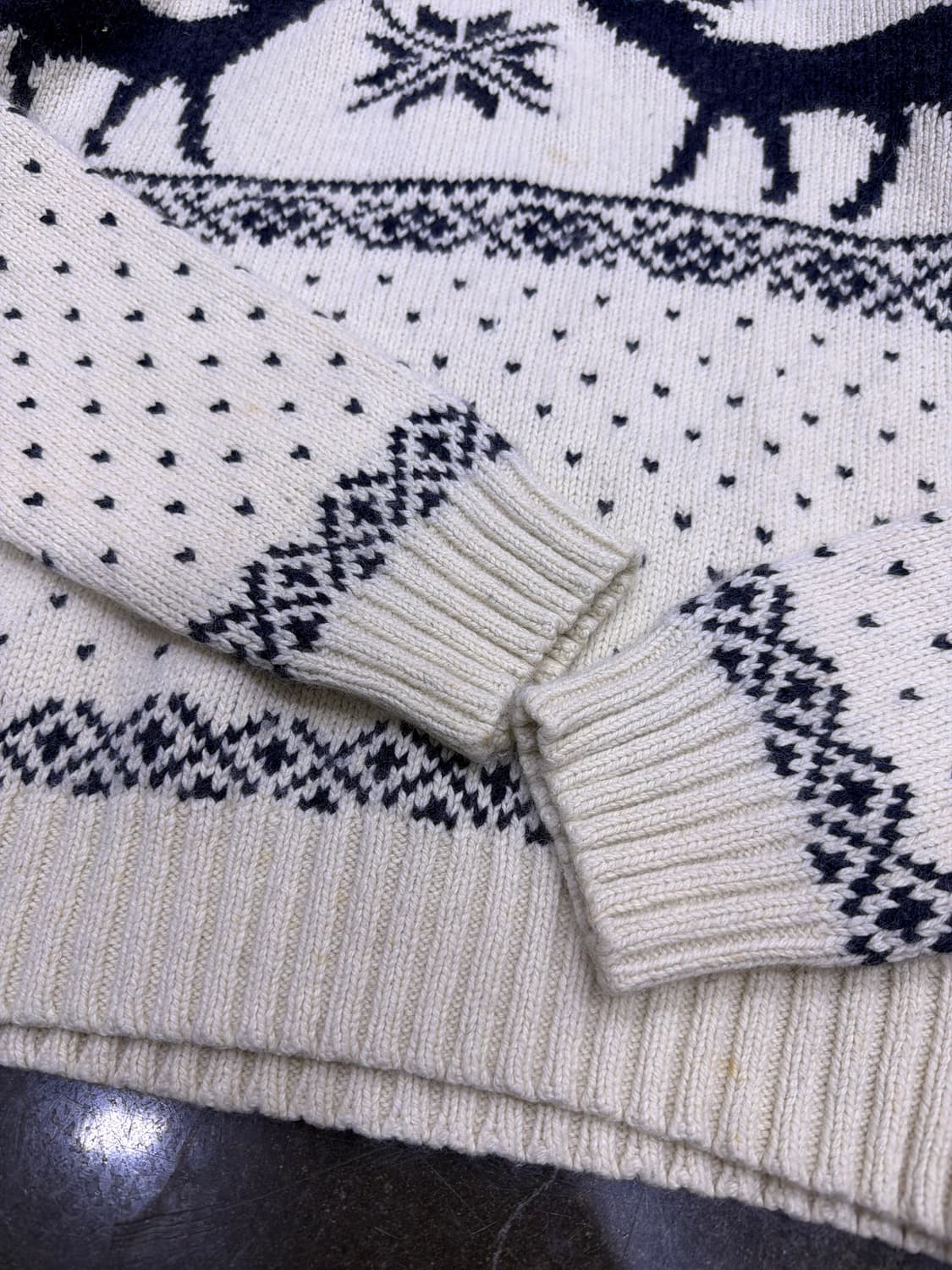 폴로 랄프로렌 코위찬 페어아일 디어 캐시미어 앙고라 스웨터 L 상품이미지6