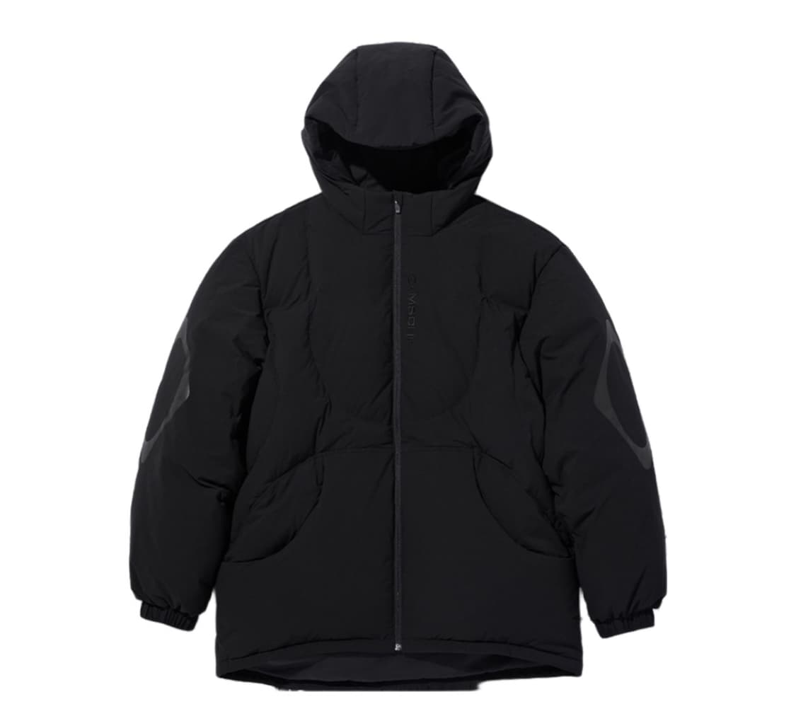 미스치프 롬버스 후디드 다운 자켓 블랙 상품이미지1