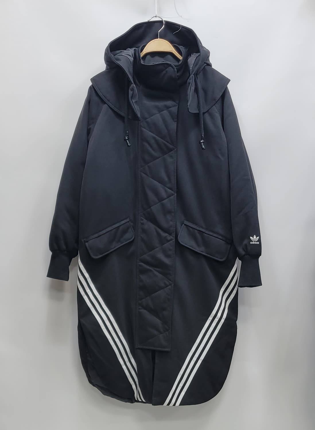 adidas 아디다스 오리지널 빅후드 롱 파카 / 여 M 블랙
 상품이미지1