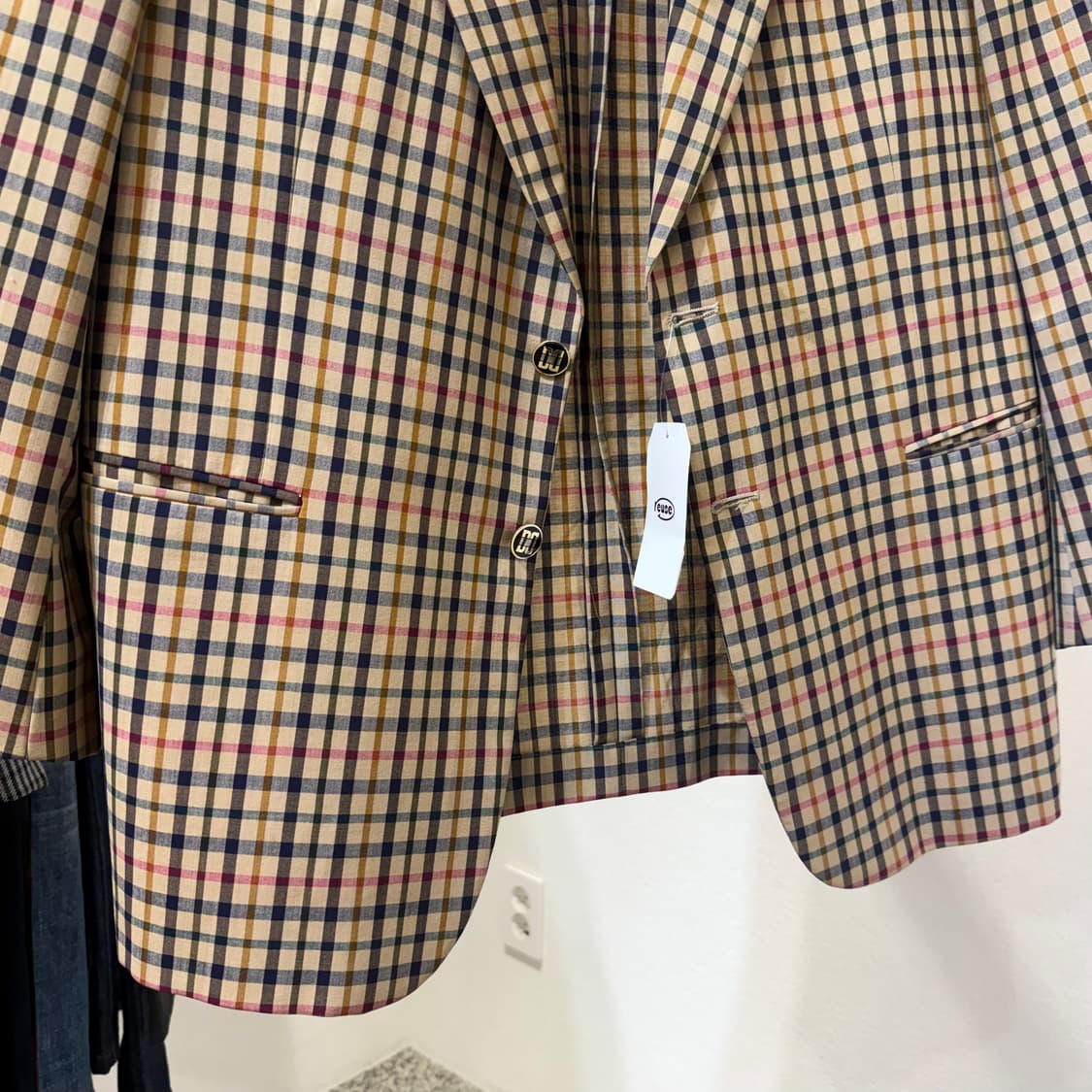 닥스 체크 블레이저 상품이미지3