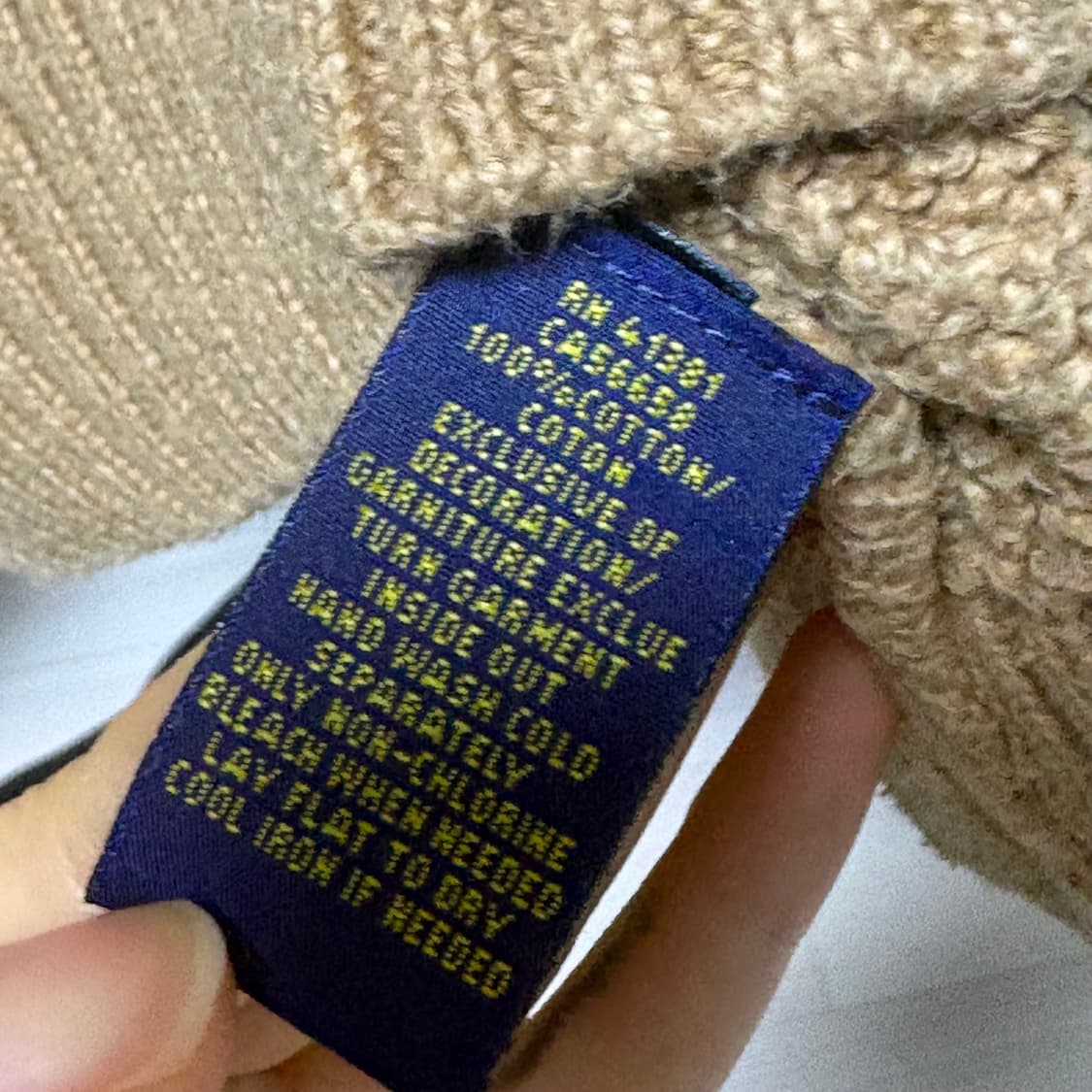 폴로 니트 베이지 xl 상품이미지2