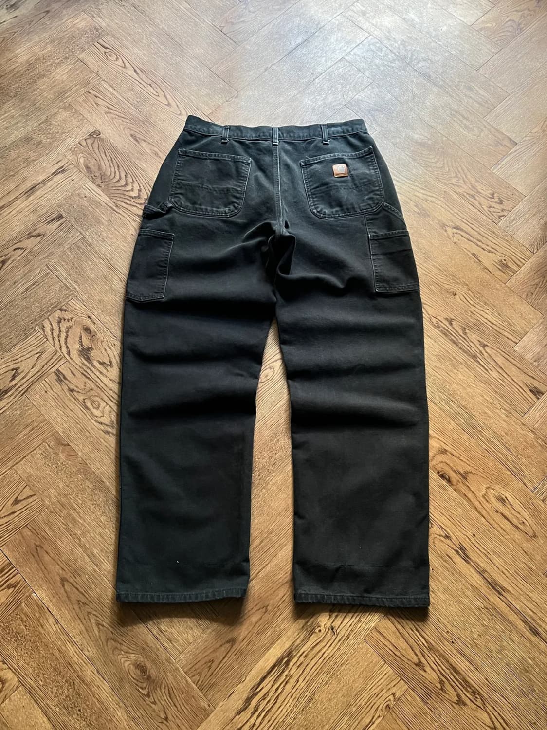 [34]칼하트 USA 빈티지 워싱 블랙 싱글니 카펜터 워크 팬츠 상품이미지1