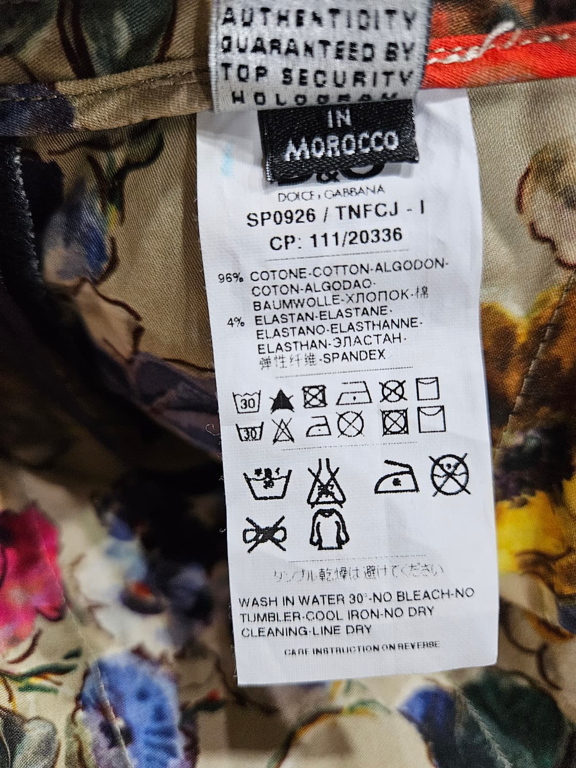 돌체앤가바나 다크네이비 남성 허리 32 롤업 면팬츠  상품이미지9