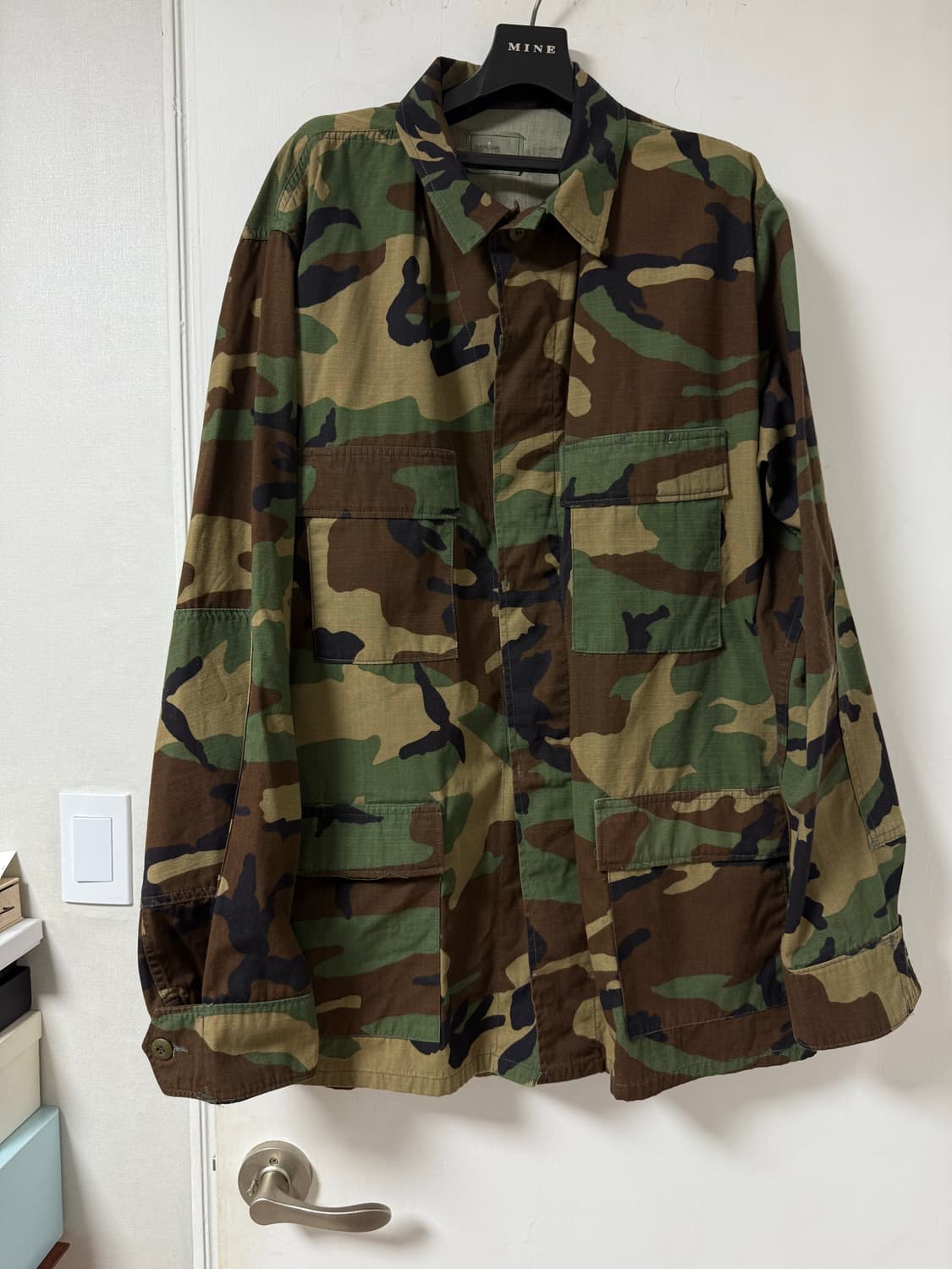 미군 오리지널 멀티포켓 오버핏카몰라쥬 셔츠 상품이미지3