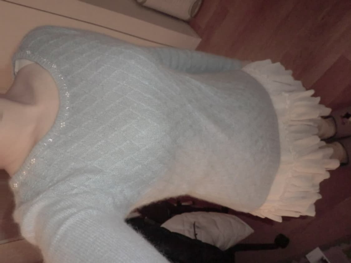 갸루 진주 니트 상품이미지2