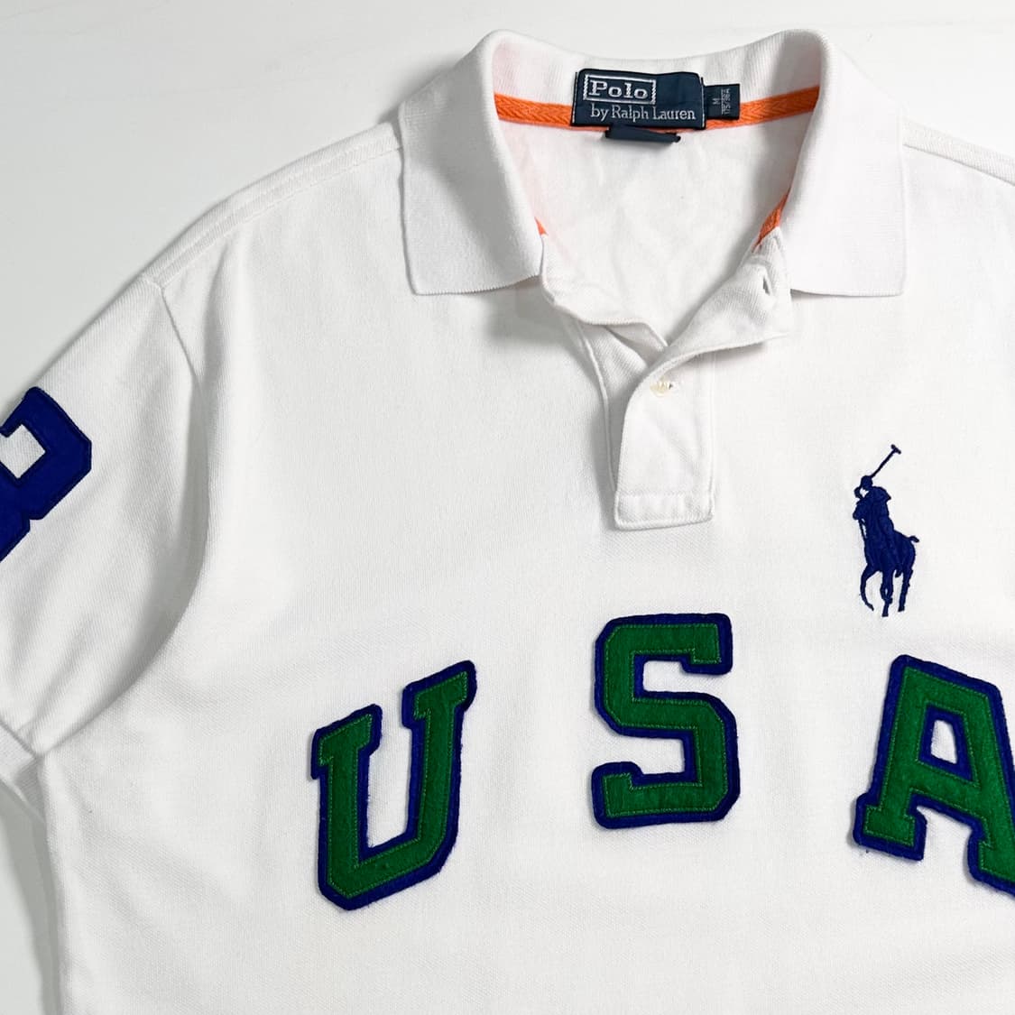 폴로 랄프로렌 USA 화이트 카라티 상품이미지3