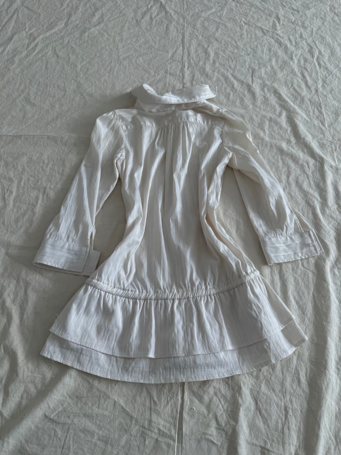 세실맥비 라이트 베이지 러블리 긱시크 셔츠 원피스 상품이미지5