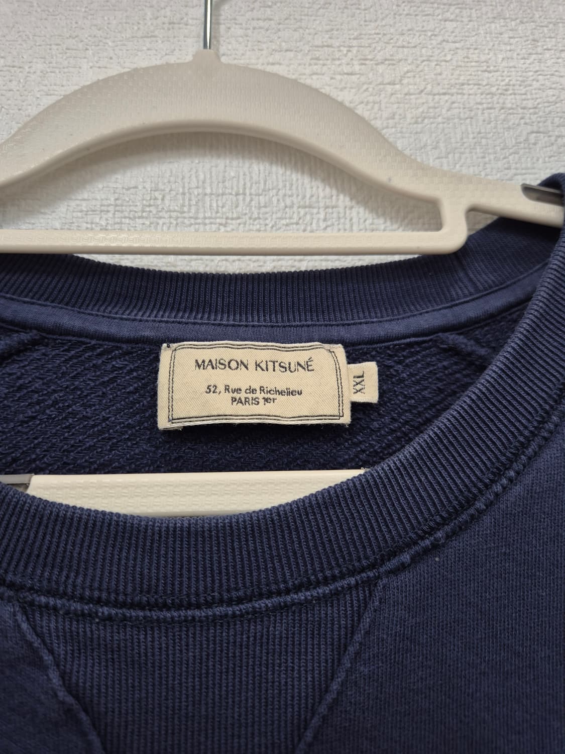 메종키츠네 네이비 폭스 패치 맨투맨 / 105 (정품) 상품이미지5