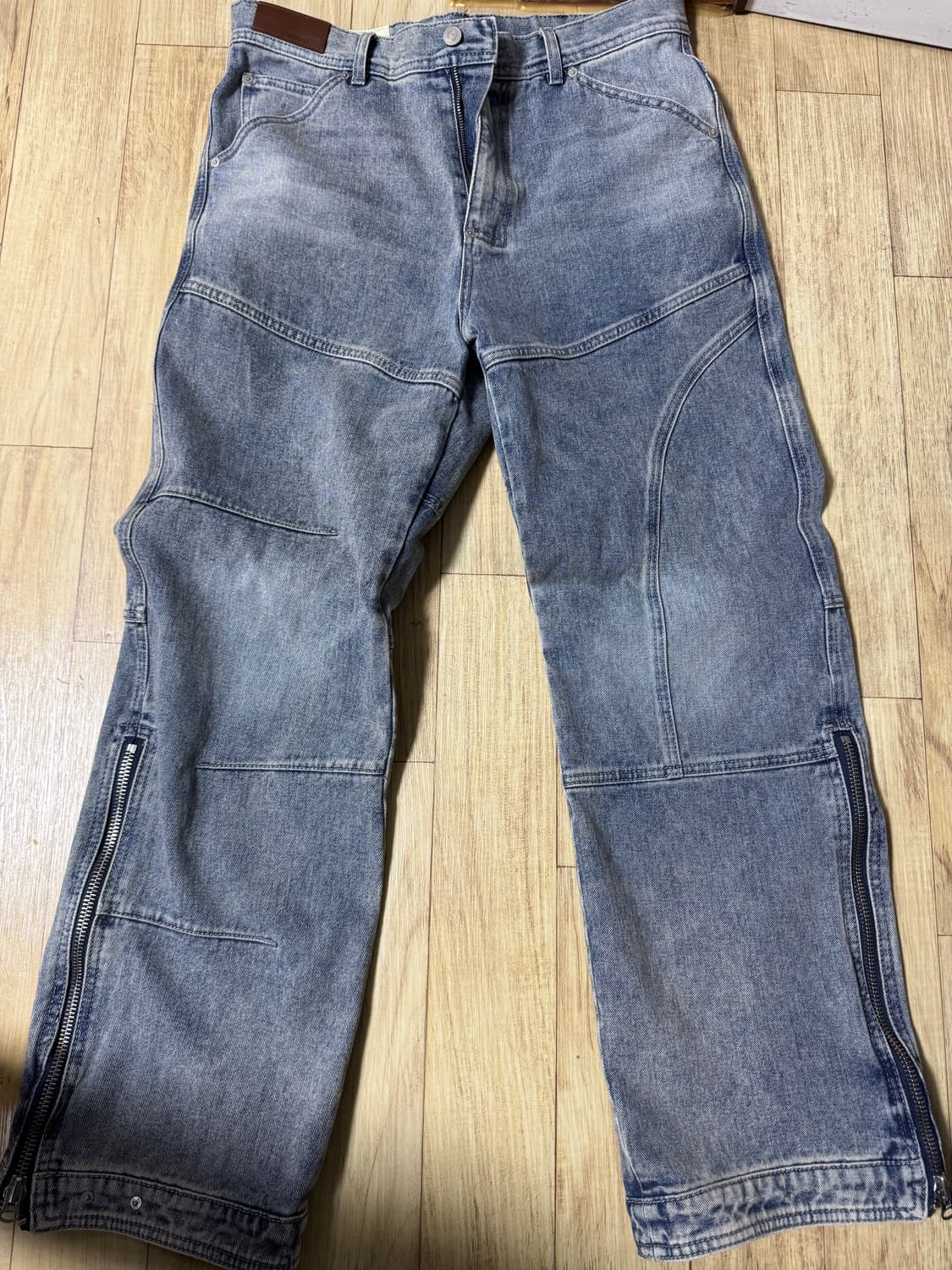 엔더슨벨 워시드 지퍼 데님 상품이미지1