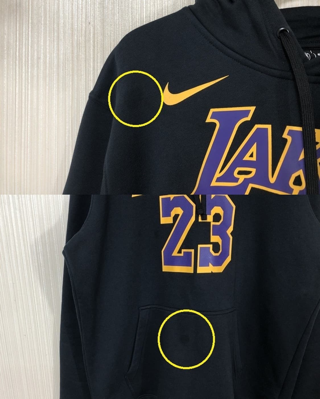 NBA 나이키 LA레이커스 플리스후드티 XL(110) #23 르브론제임스 상품이미지6