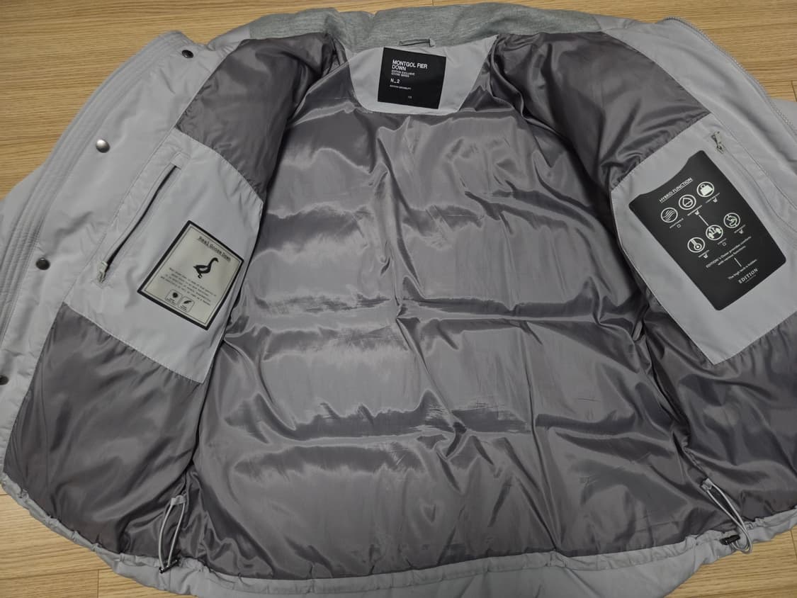 앤드지 몽골피에 오버핏 구스 다운  패딩 점퍼 상품이미지4