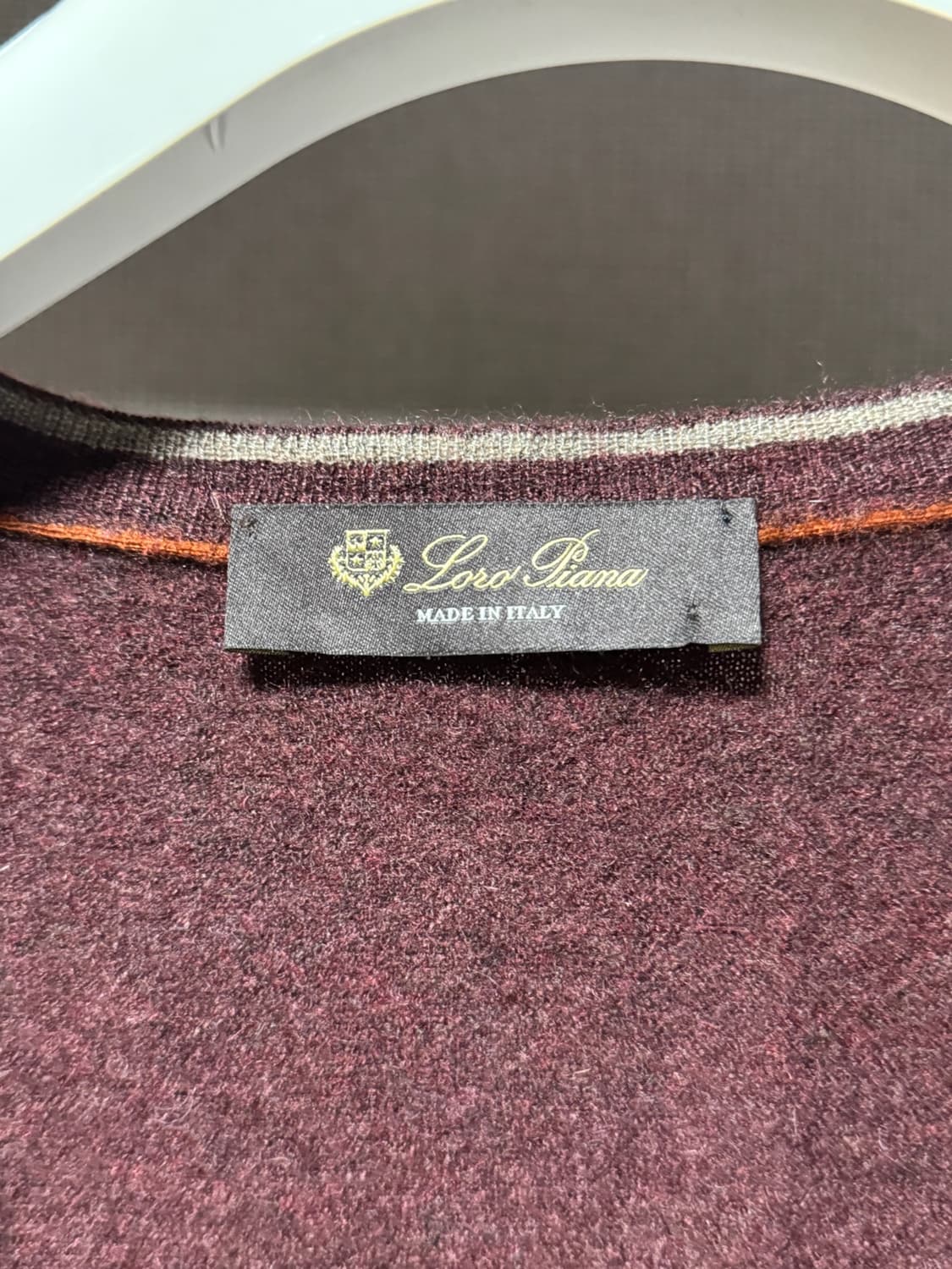 로로피아나 캐시미어 실크 혼방 가디건 버건디 56(100) 상품이미지5