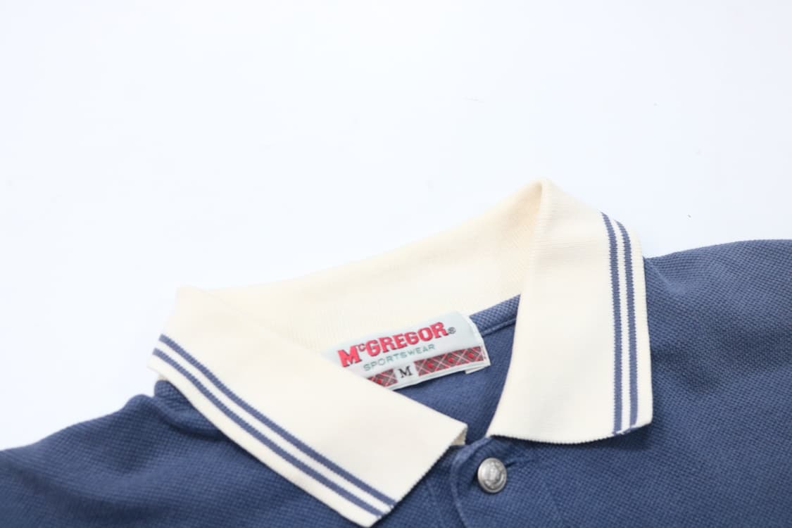 McGREGOR 맥그리거 빈티지 스티치 워크 포로 셔츠 (M) 상품이미지5