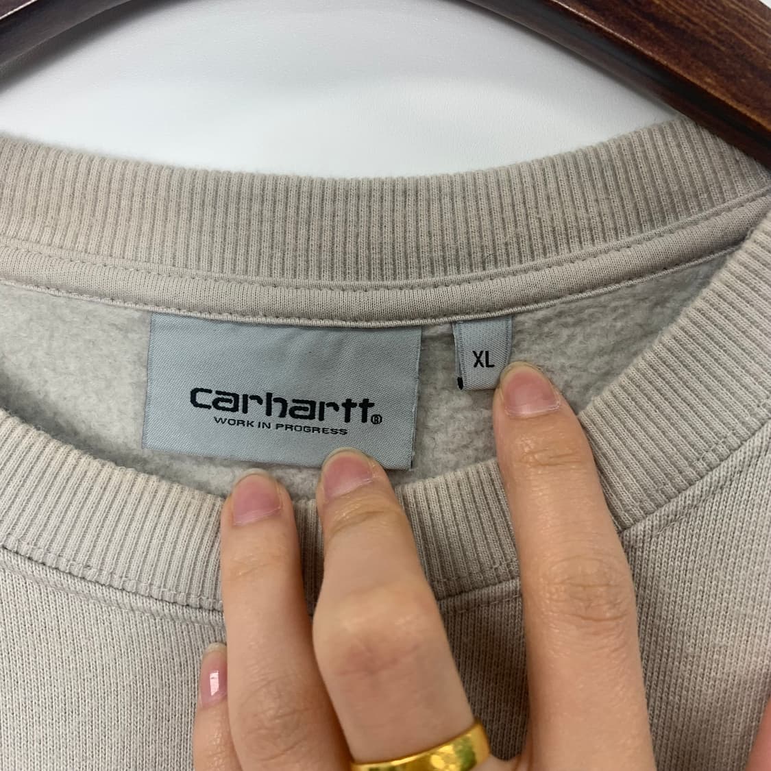 칼하트 wip 스펠아웃 스웻 맨투맨  상품이미지6