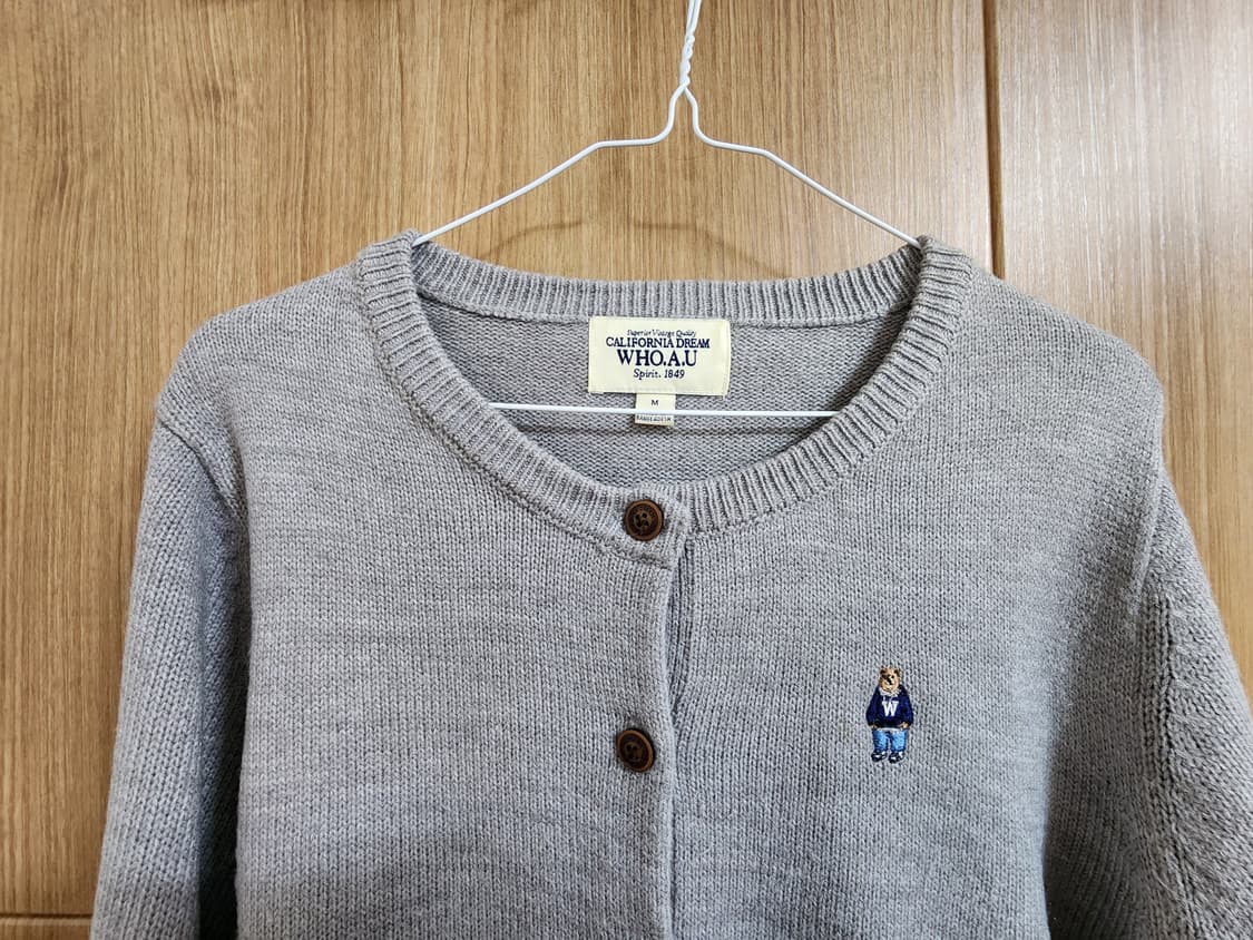 (M)여성 후아유 스티브 U넥 가디건 상품이미지2