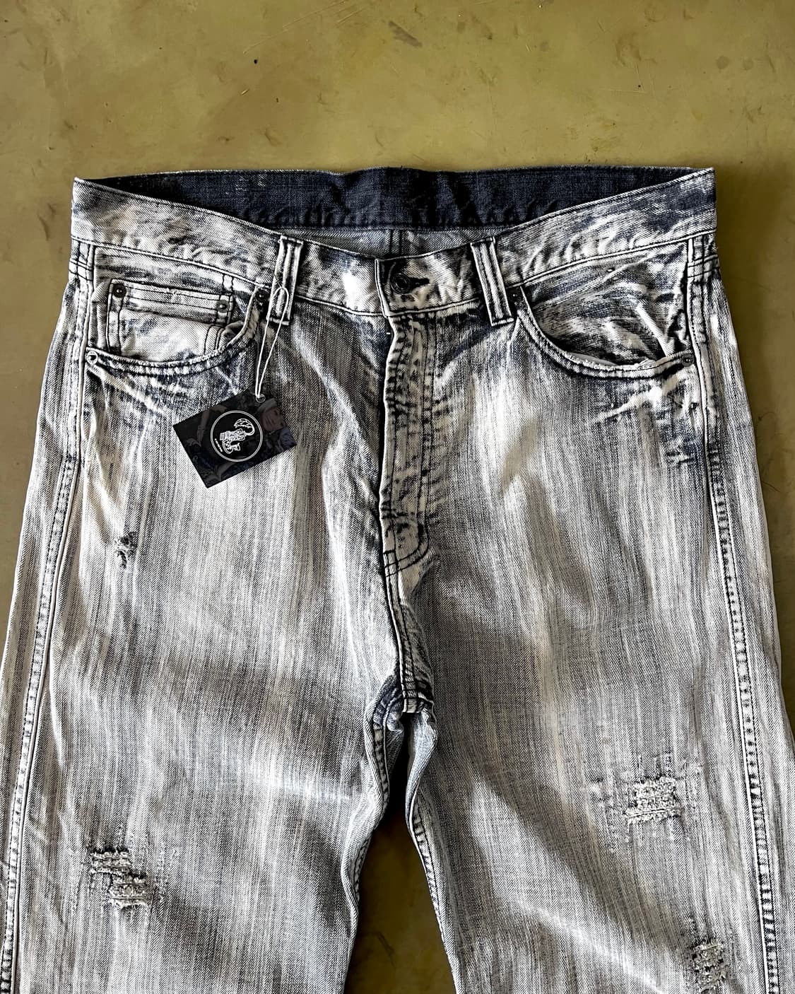 Jpn Vintage Gray Washed Wide Denim Pants 상품이미지4