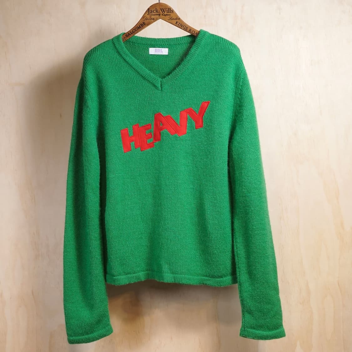 ERL 23ss 로고 패치워크 니트 상품이미지3