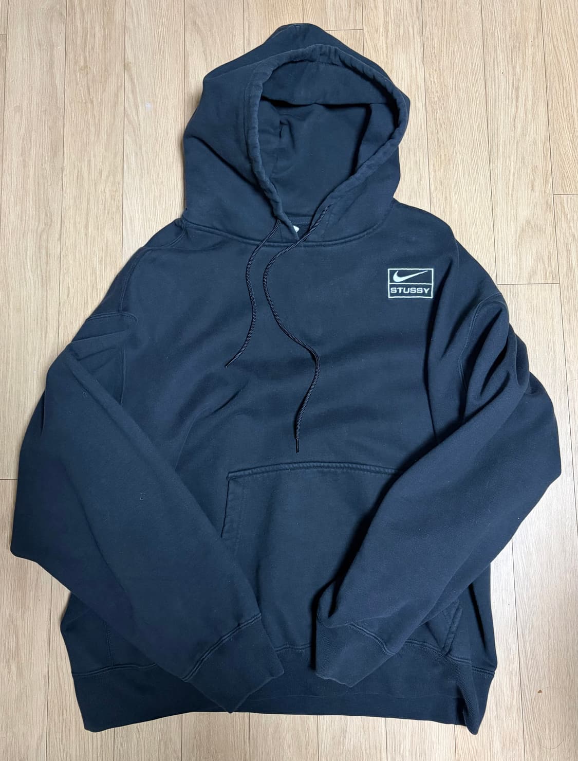 나이키 X 스투시 후드티 블랙 L 상품이미지2