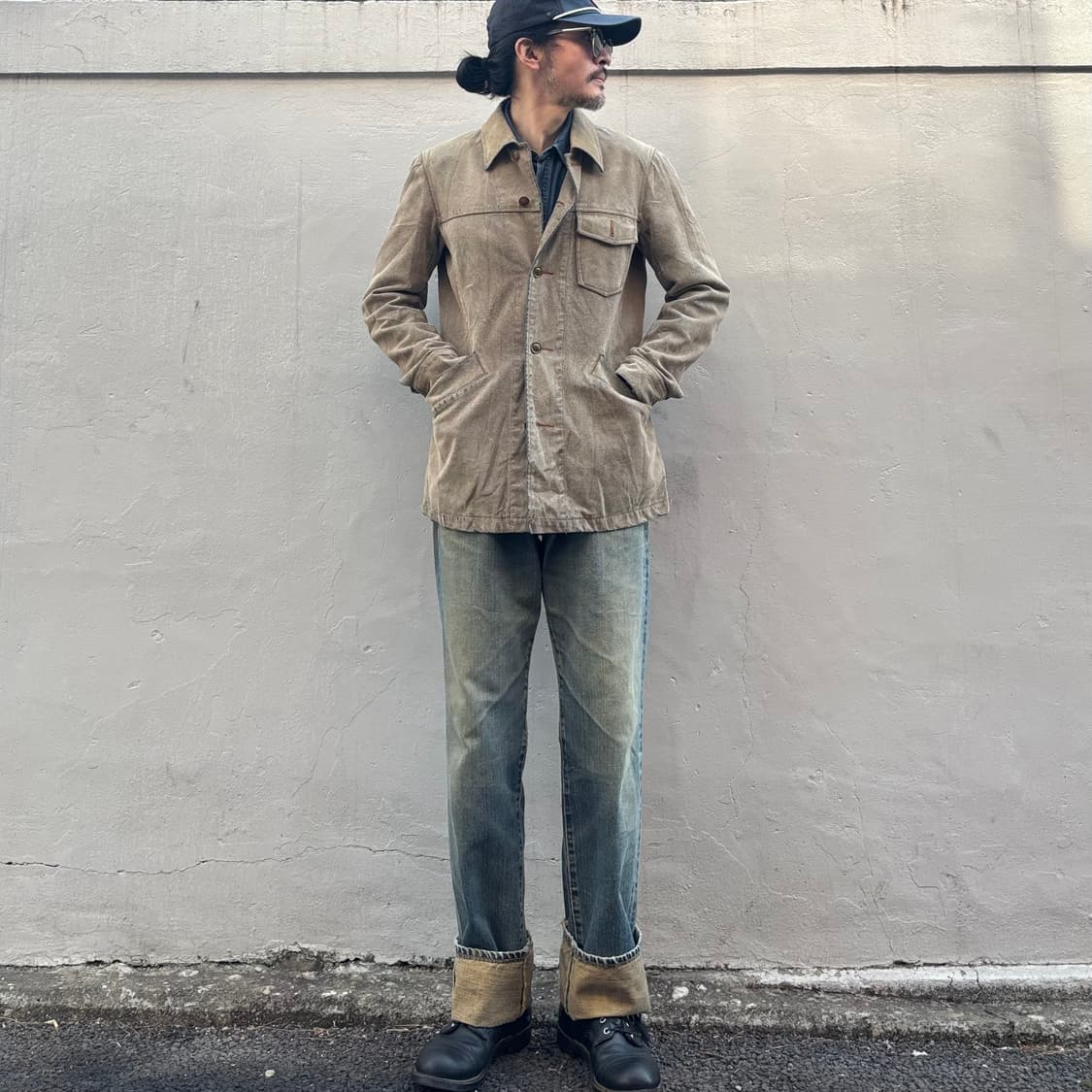 타케오키쿠치 레더 파우더 코팅 자켓 상품이미지9