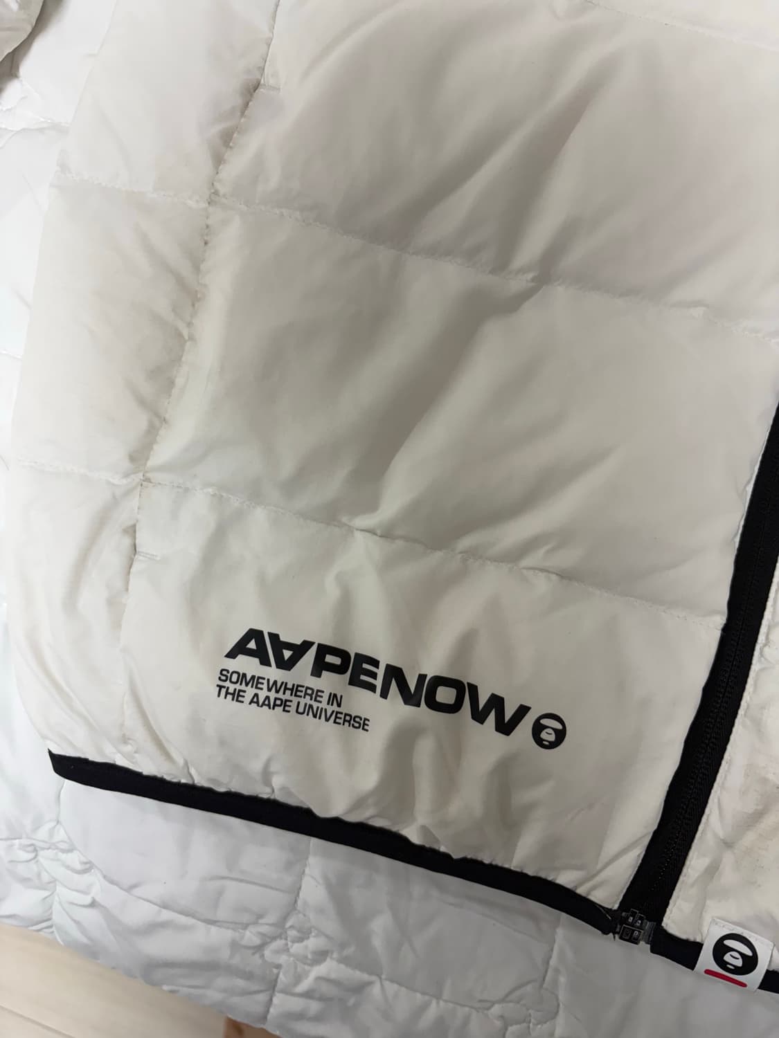 AAPE 패딩 아이보리 M 상품이미지5