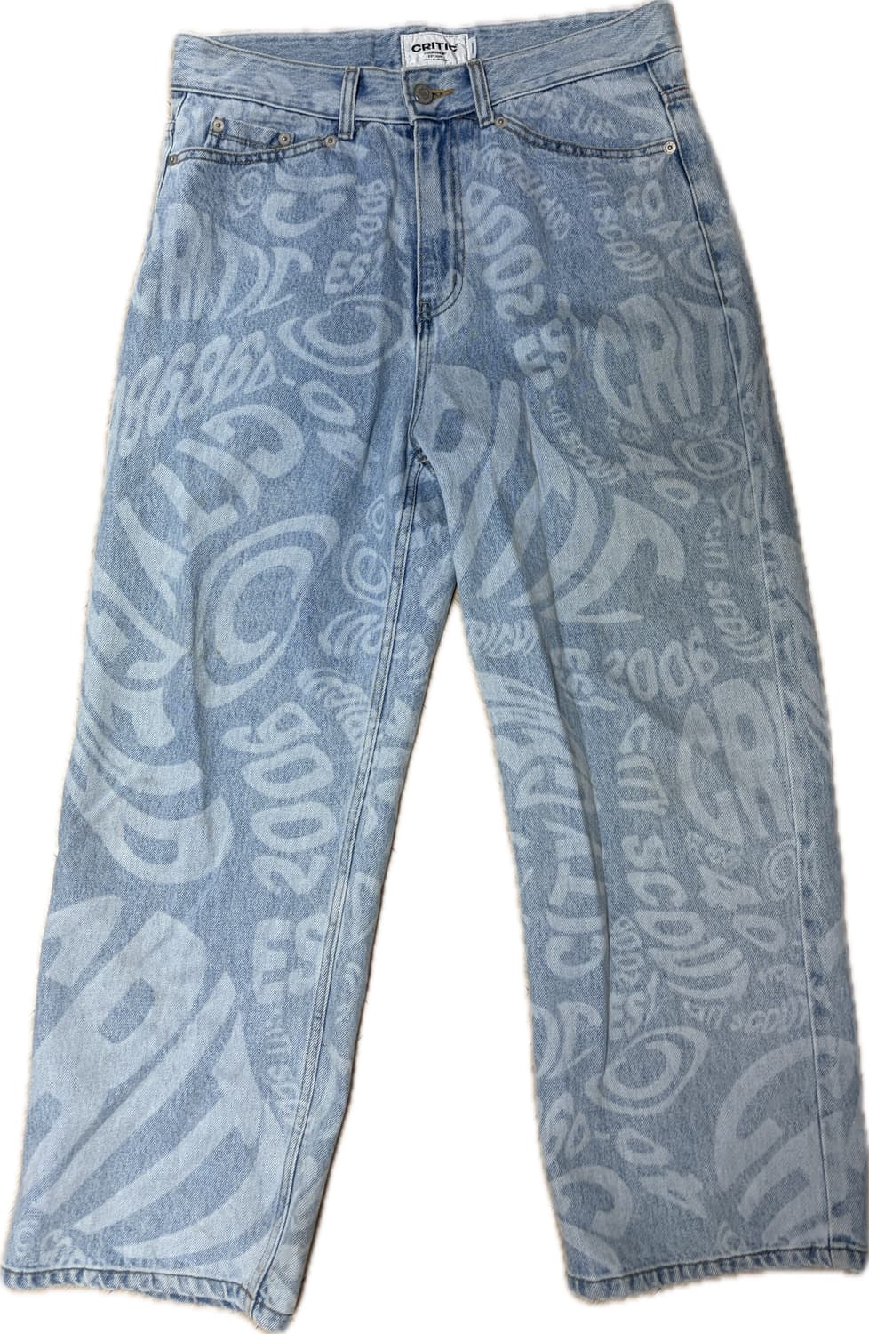 CRITIC- LASER LOGO DENIM PANTS SKY BLUE 상품이미지1