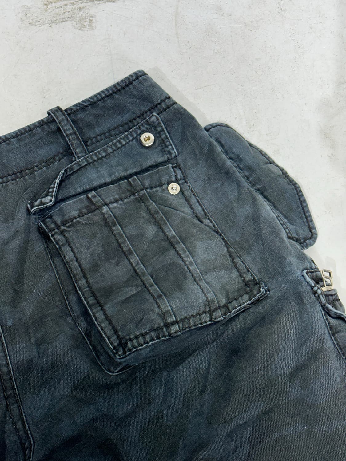 빔즈 카키 포켓 디테일 대대장 카고 팬츠 밀리터리 카모 바지 XL  상품이미지6