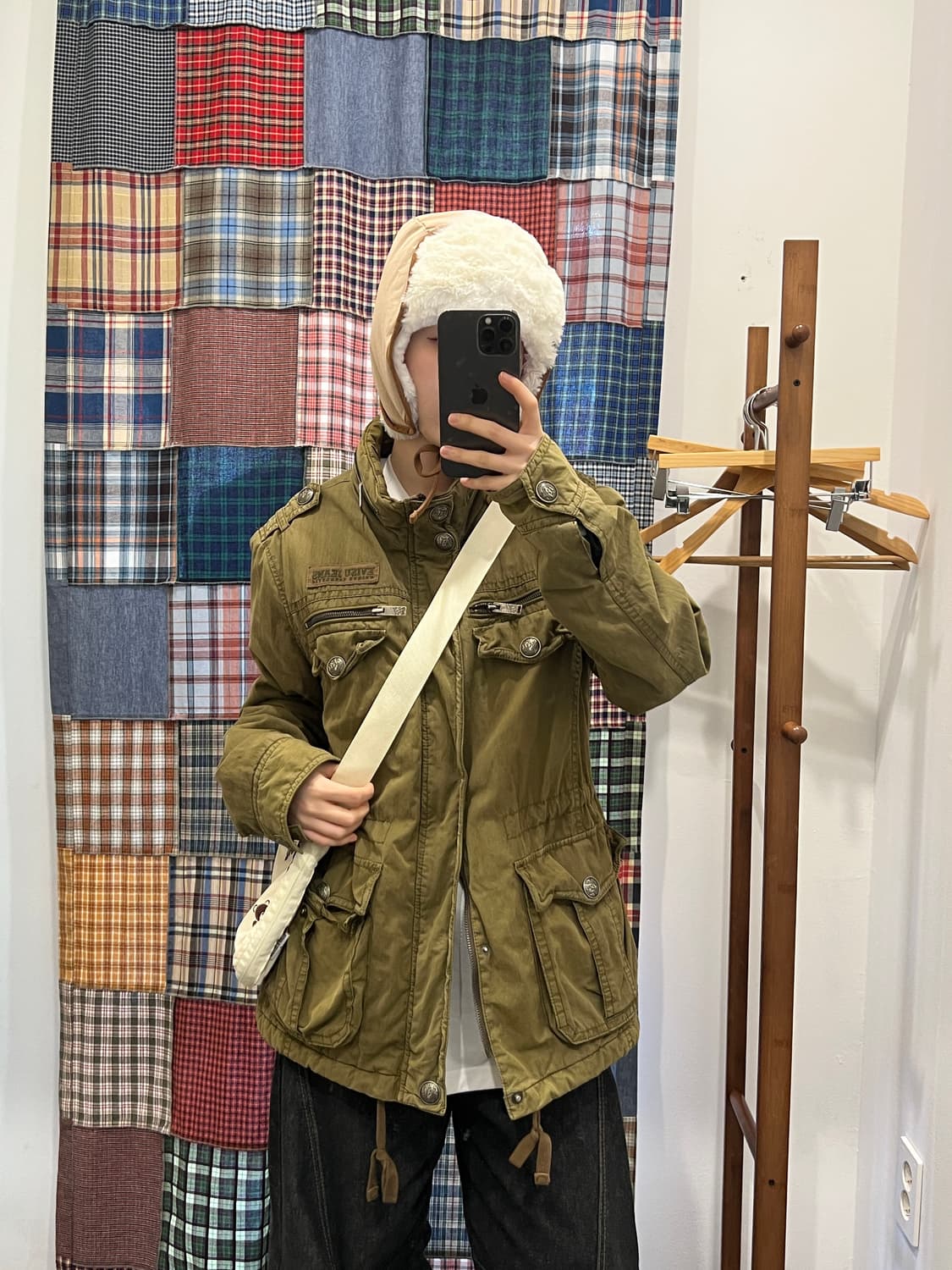 Evisu 카키 패치 자켓 상품이미지6