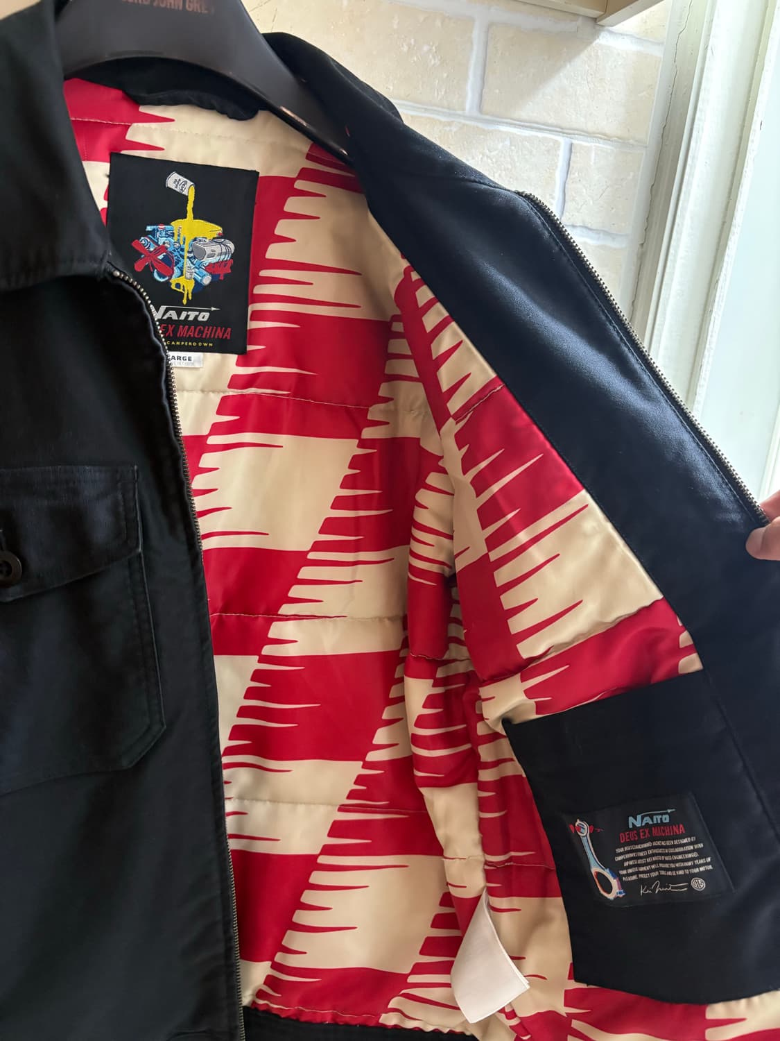 데우스엑스마키나 트러커 점퍼 네이비 L사이즈 상품이미지3