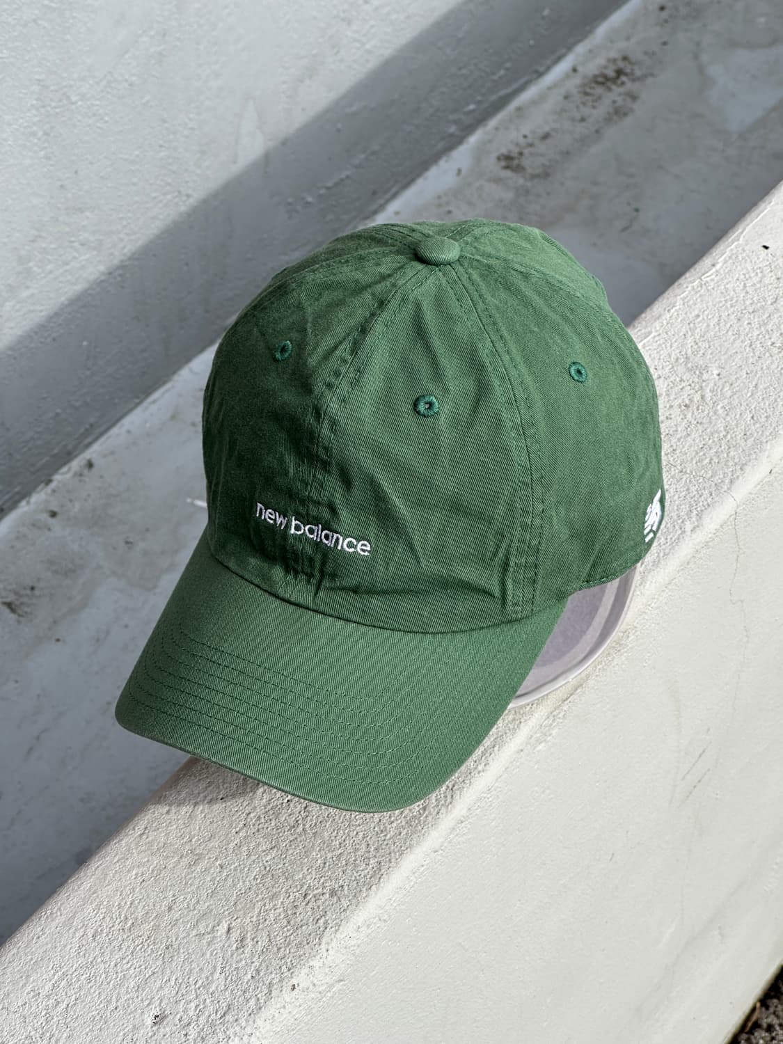 [F] 뉴발란스 로고 그린 볼캡 모자 상품이미지2