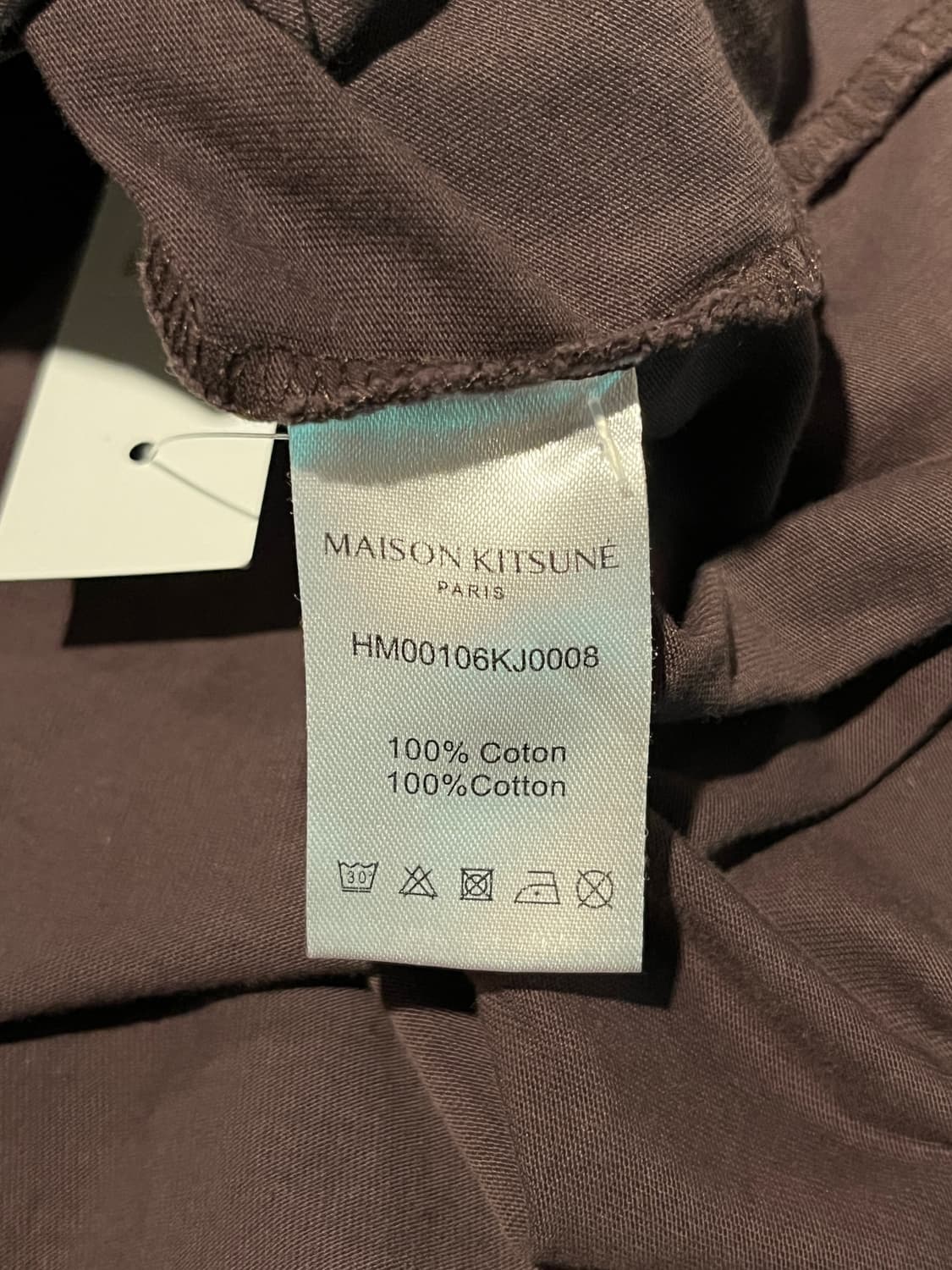 메종키츠네 폭스 헤드 초콜릿 반팔 티셔츠 상품이미지4