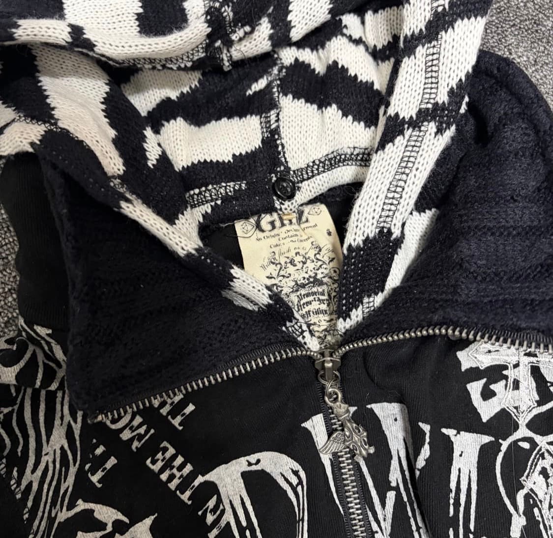 Glitz 글리츠 지브라 갸루 후드집업 상품이미지2