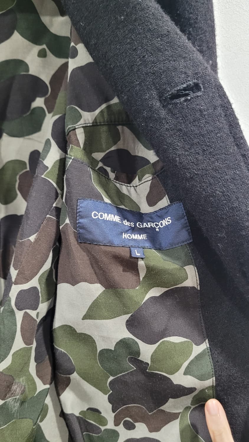 꼼데가르송 옴므 후염 울 패치워크 자켓 상품이미지4