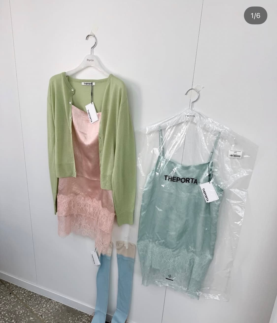 Theporta 더포르타 Satin Lace Mini Dress 상품이미지3