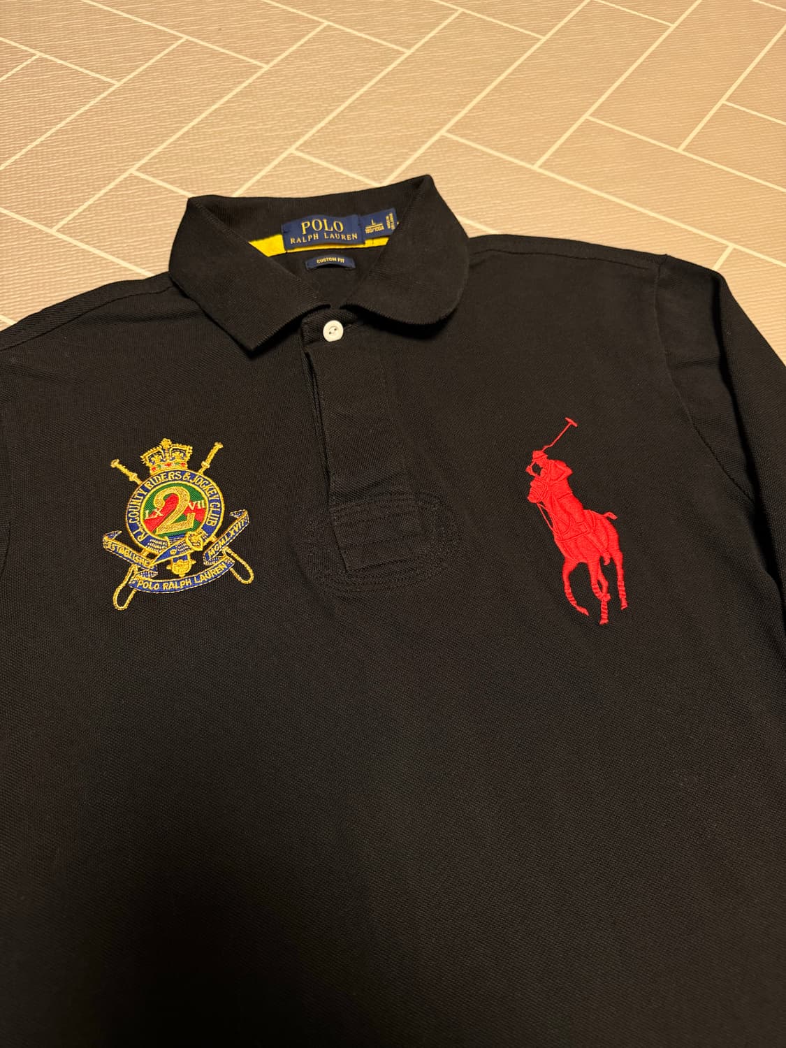 폴로 빅포니 긴팔 럭비티 블랙 상품이미지3